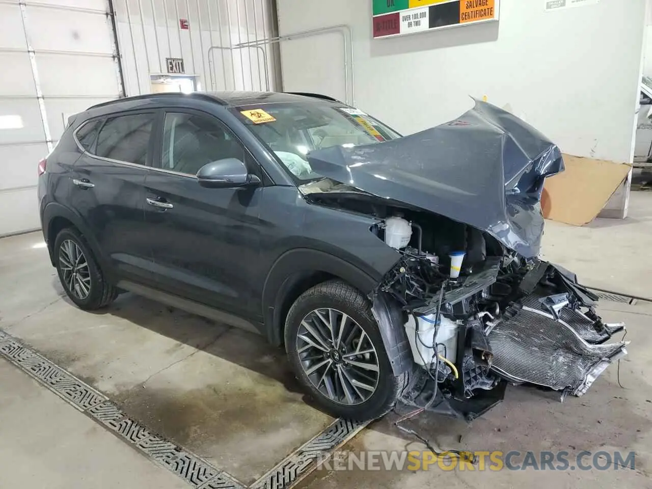 4 Photograph of a damaged car KM8J33AL5MU283429 HYUNDAI TUCSON 2021
