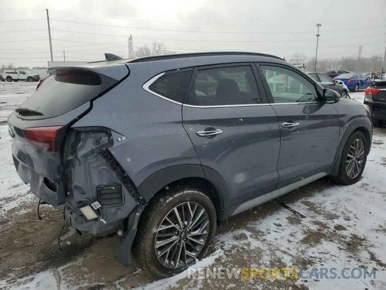 3 Photograph of a damaged car KM8J33AL6MU336302 HYUNDAI TUCSON 2021