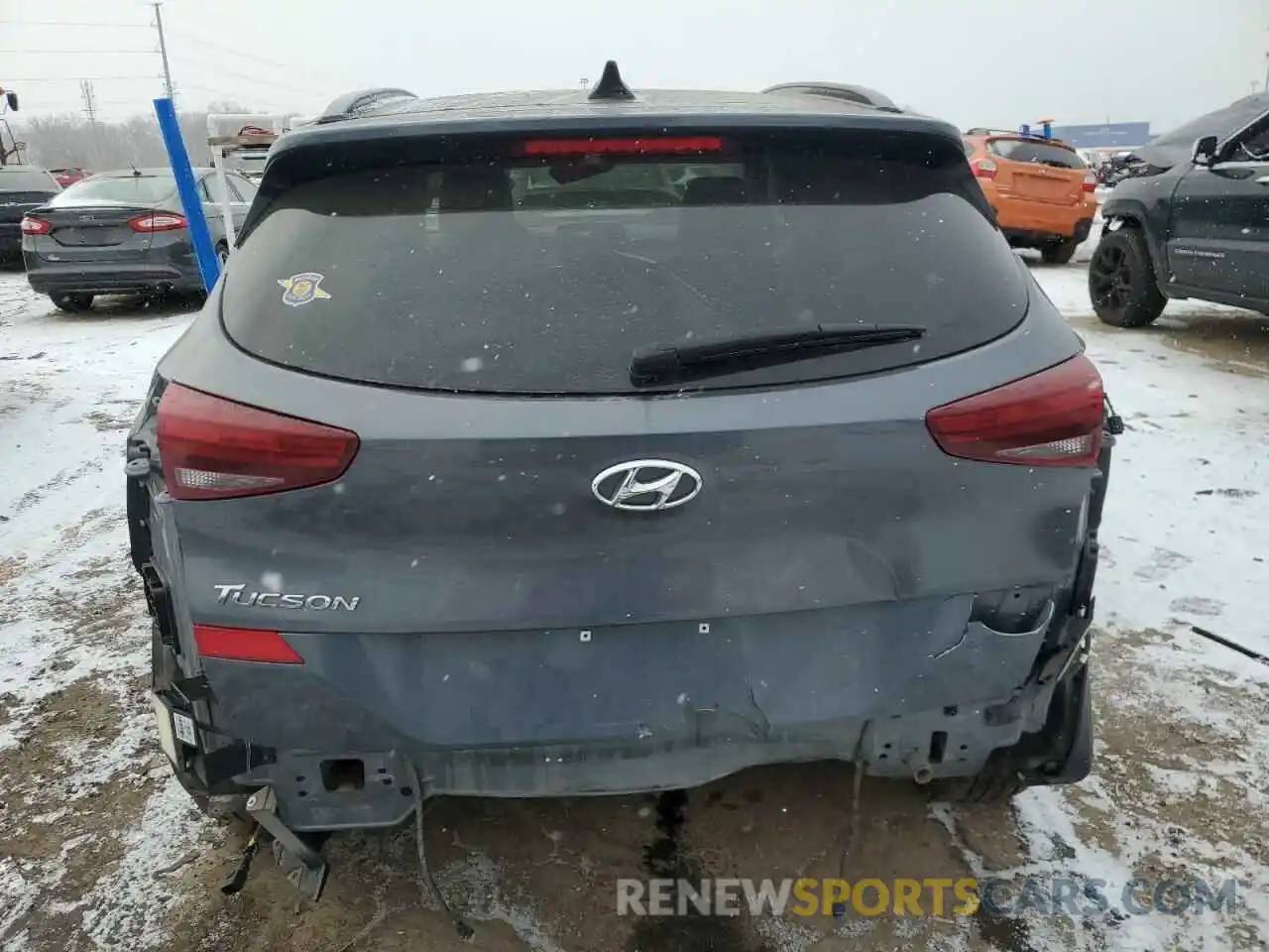 6 Photograph of a damaged car KM8J33AL6MU336302 HYUNDAI TUCSON 2021