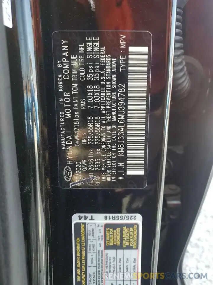 13 Photograph of a damaged car KM8J33AL6MU394782 HYUNDAI TUCSON 2021