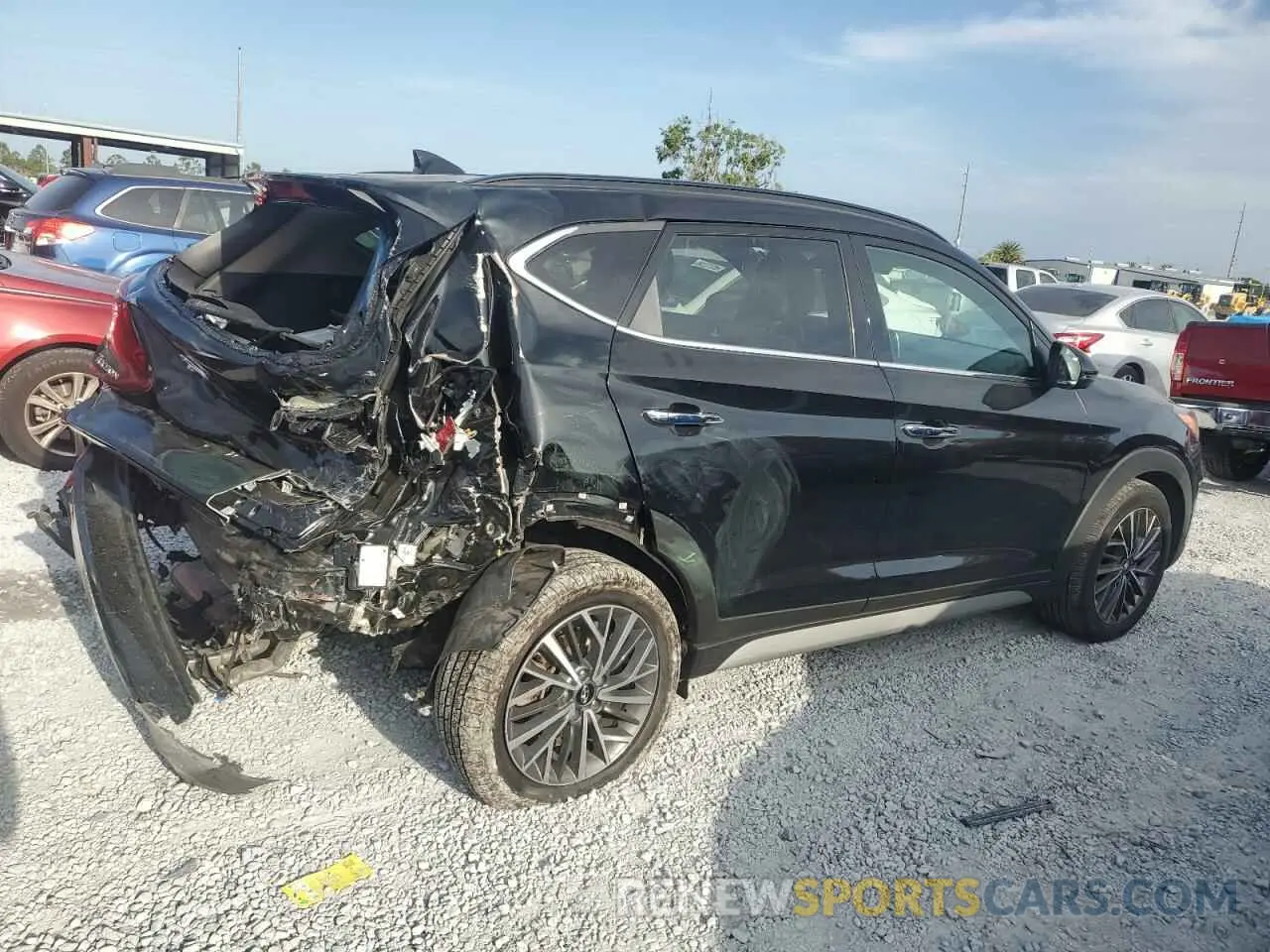 3 Photograph of a damaged car KM8J33AL6MU394782 HYUNDAI TUCSON 2021