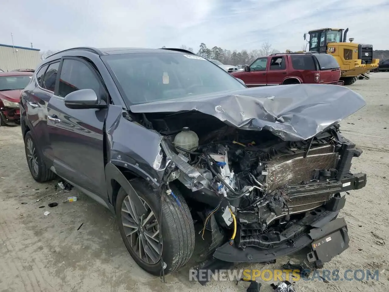 4 Photograph of a damaged car KM8J33AL7MU285036 HYUNDAI TUCSON 2021
