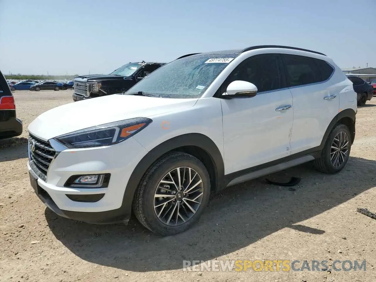 1 Photograph of a damaged car KM8J33AL9MU304931 HYUNDAI TUCSON 2021