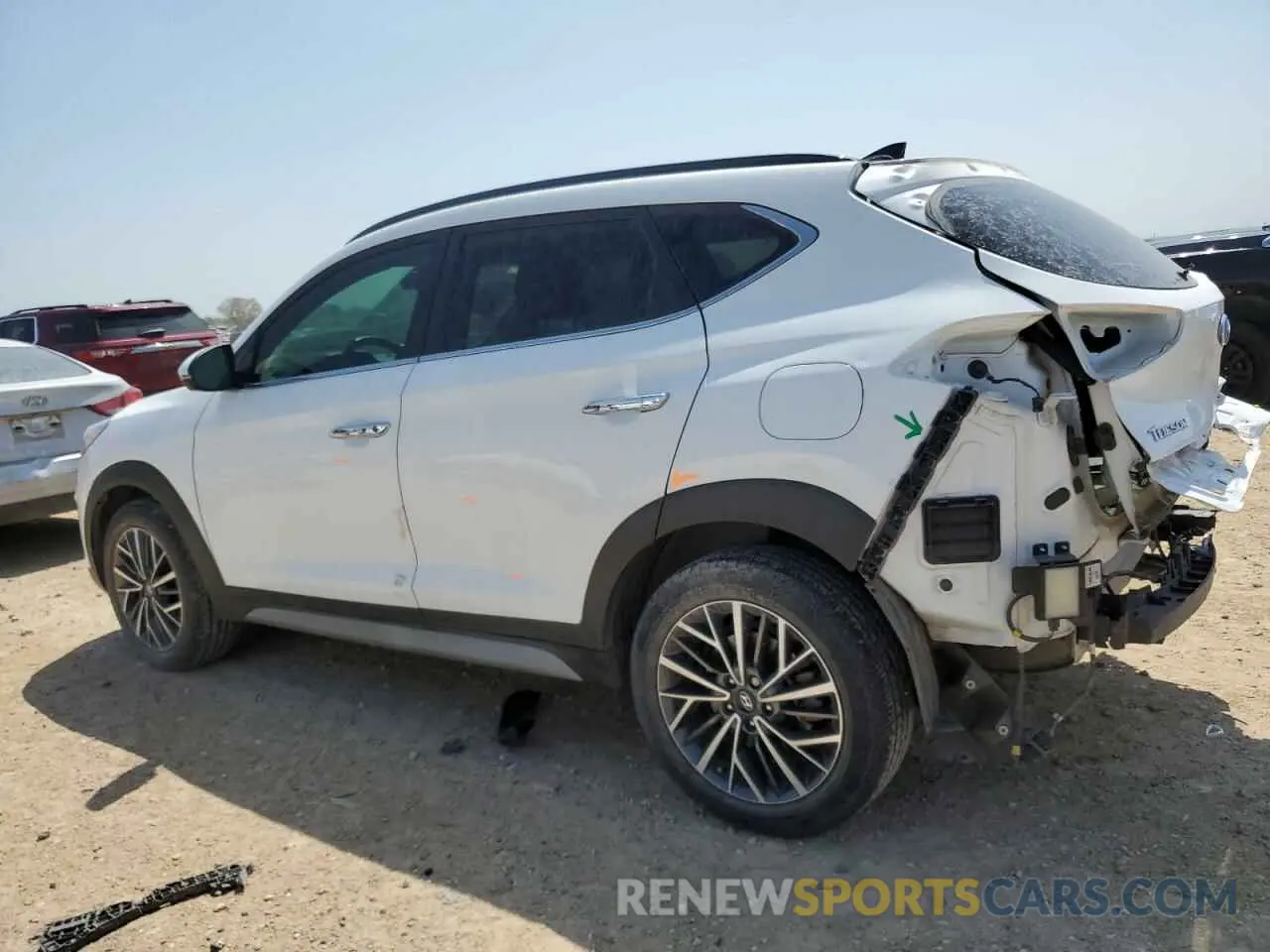 2 Photograph of a damaged car KM8J33AL9MU304931 HYUNDAI TUCSON 2021