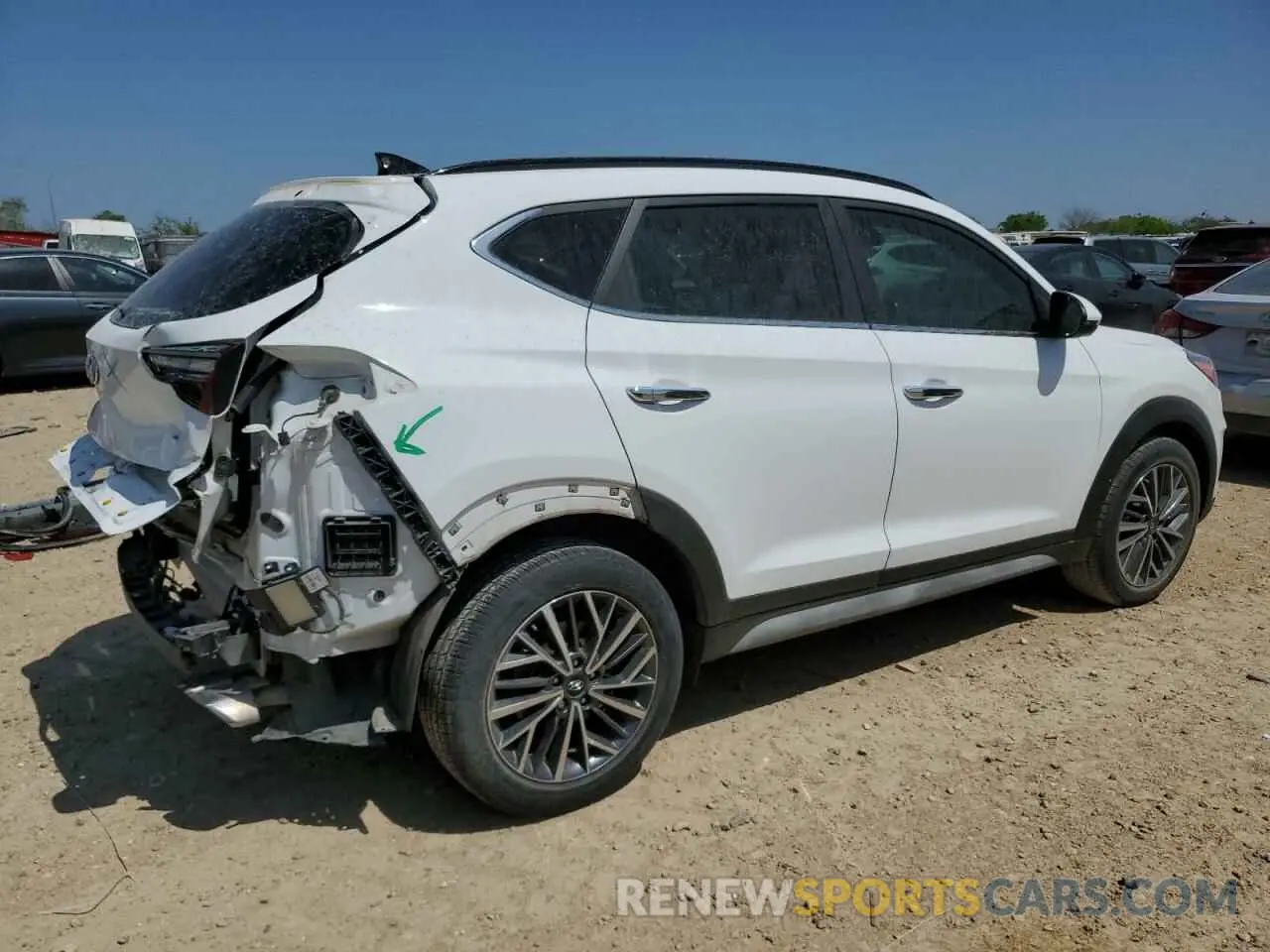 3 Photograph of a damaged car KM8J33AL9MU304931 HYUNDAI TUCSON 2021