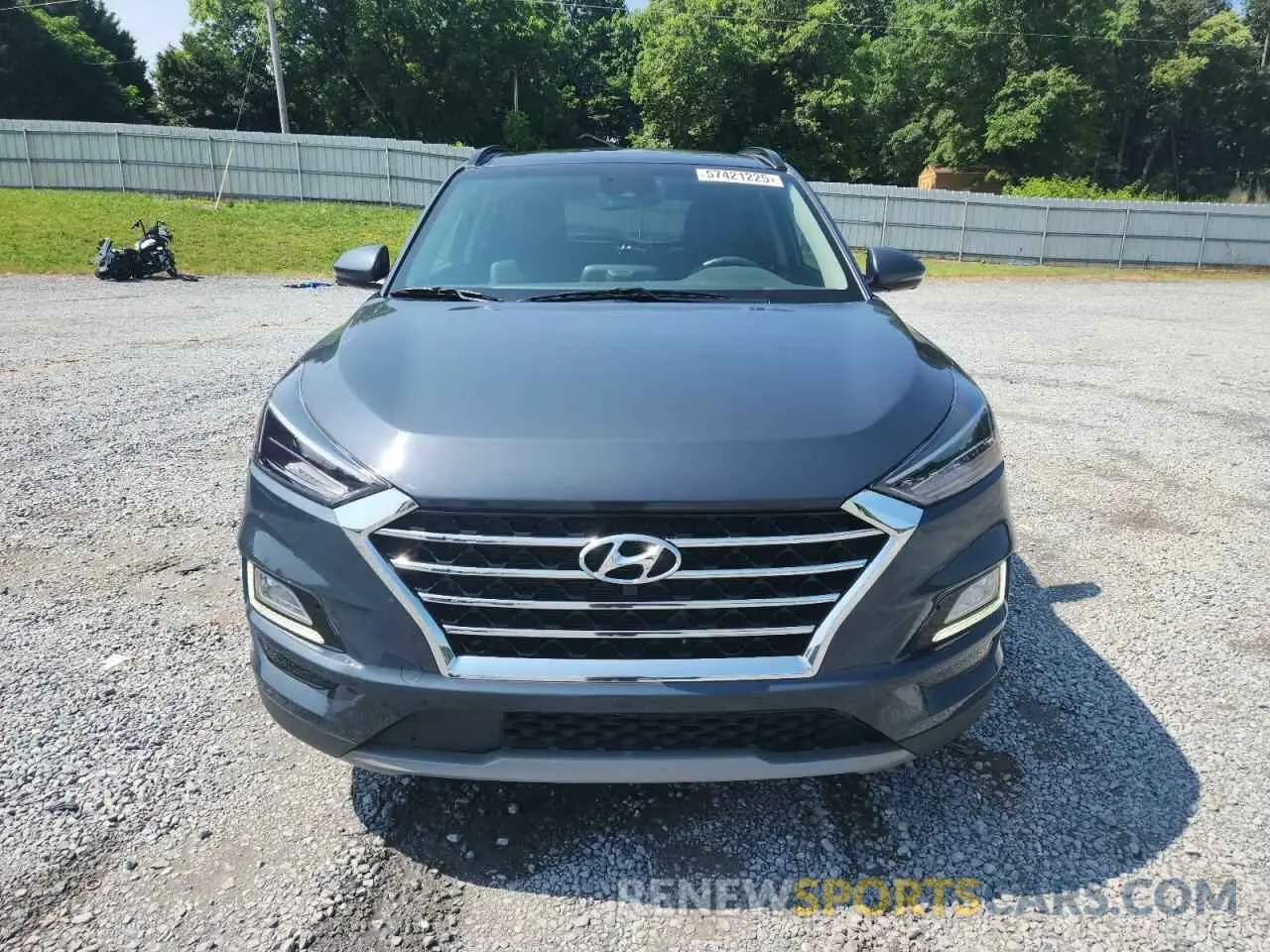 5 Photograph of a damaged car KM8J33AL9MU343048 HYUNDAI TUCSON 2021