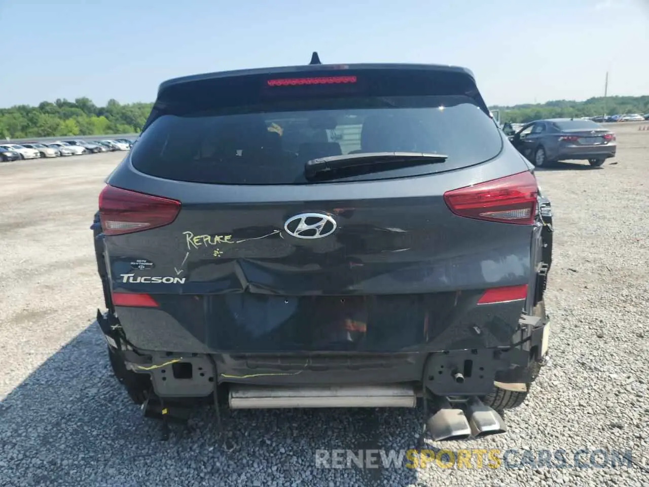 6 Photograph of a damaged car KM8J33AL9MU343048 HYUNDAI TUCSON 2021