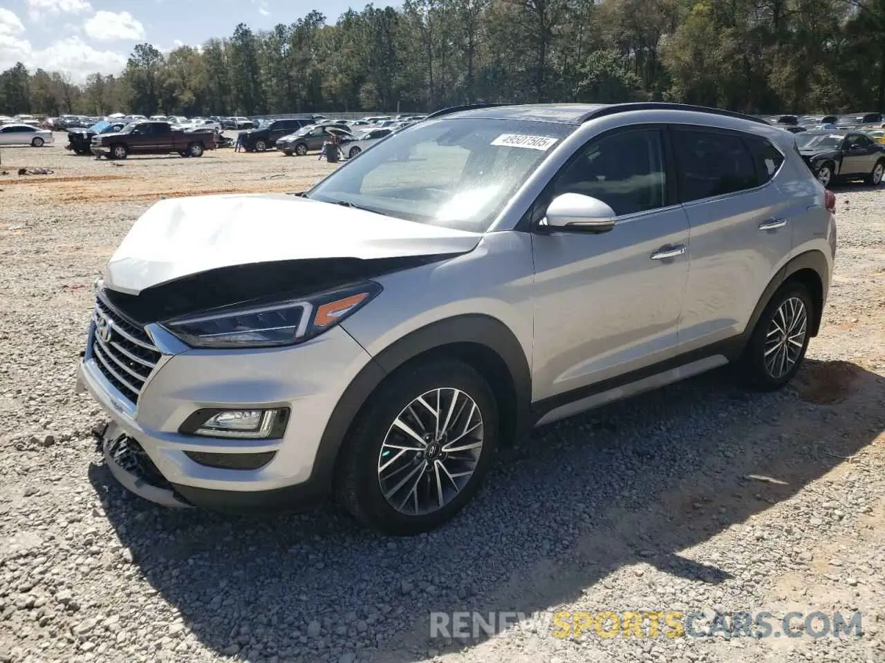 1 Photograph of a damaged car KM8J33AL9MU343812 HYUNDAI TUCSON 2021