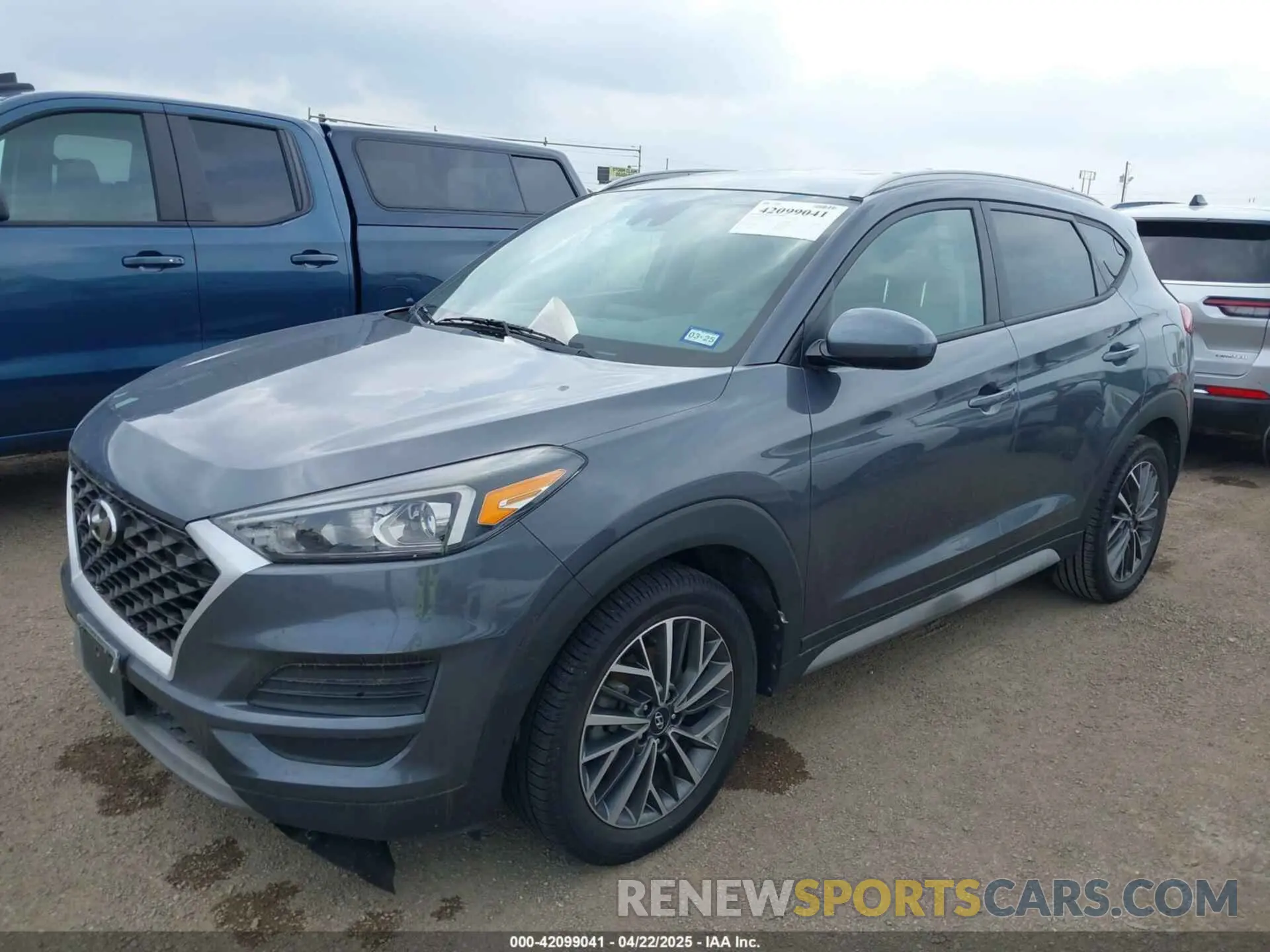 2 Photograph of a damaged car KM8J33AL9MU409114 HYUNDAI TUCSON 2021