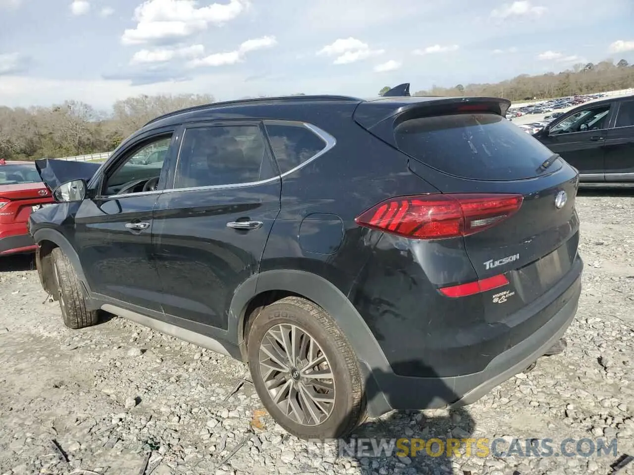 2 Photograph of a damaged car KM8J33ALXMU284138 HYUNDAI TUCSON 2021