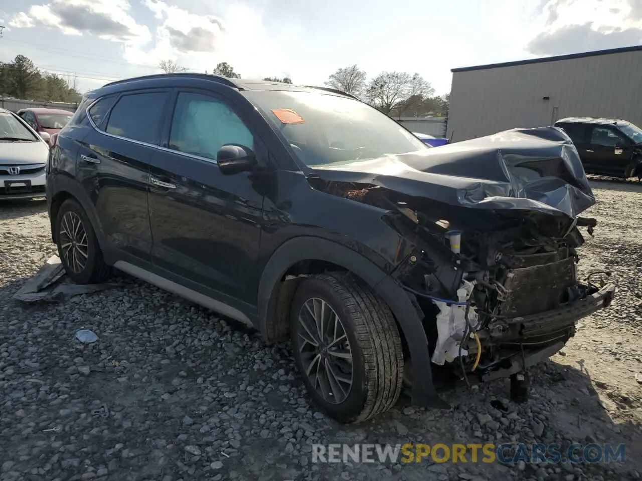 4 Photograph of a damaged car KM8J33ALXMU284138 HYUNDAI TUCSON 2021