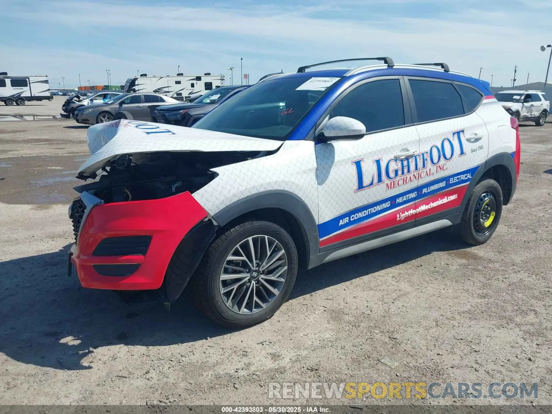 2 Photograph of a damaged car KM8J33ALXMU344712 HYUNDAI TUCSON 2021