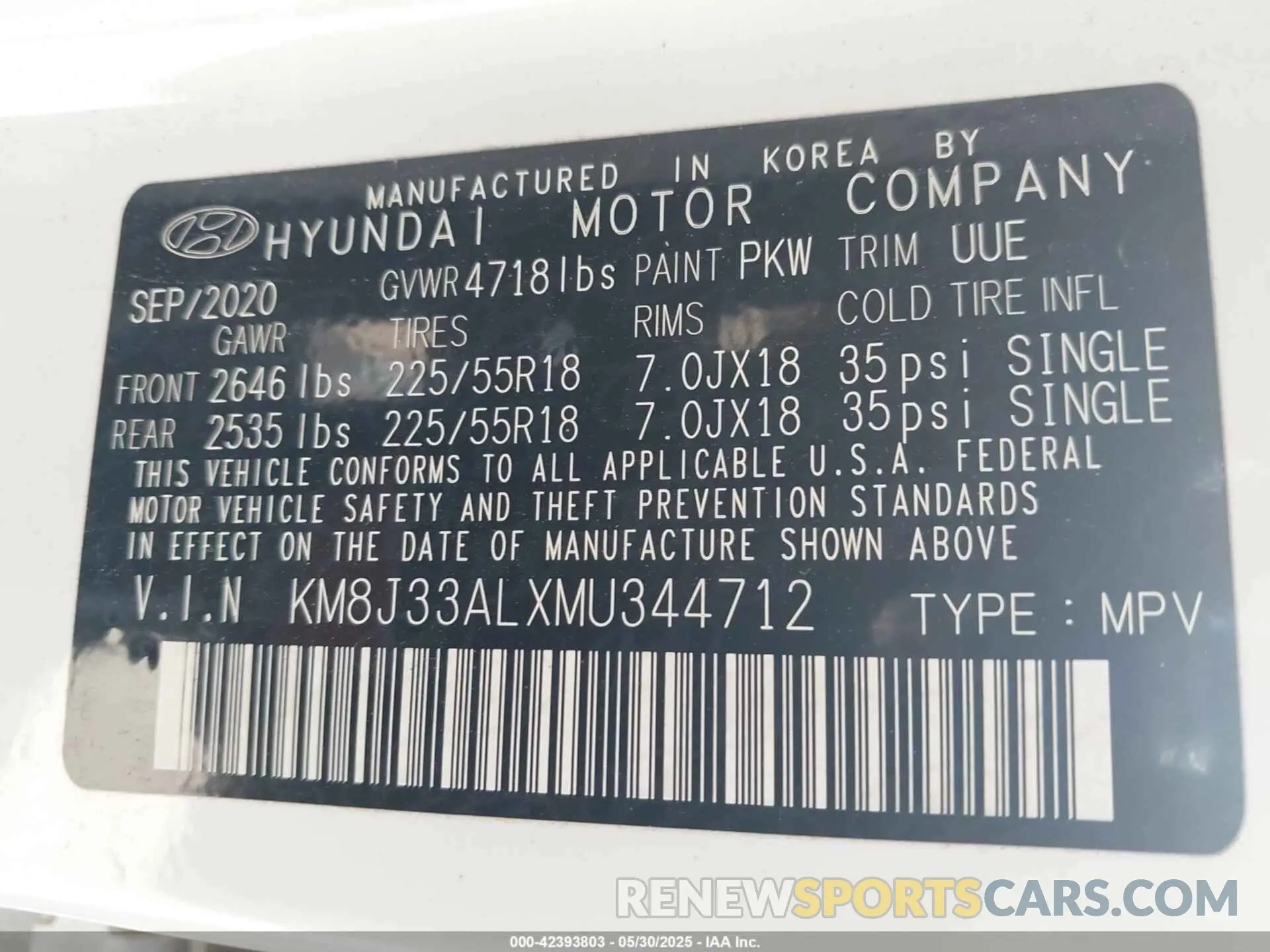9 Photograph of a damaged car KM8J33ALXMU344712 HYUNDAI TUCSON 2021