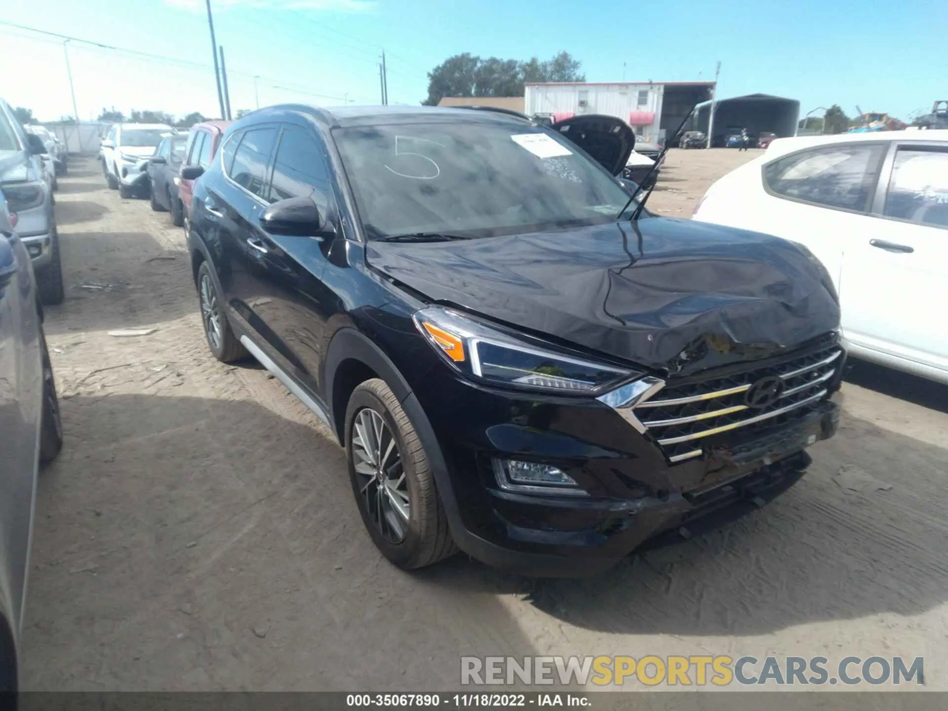 1 Photograph of a damaged car KM8J33ALXMU380755 HYUNDAI TUCSON 2021