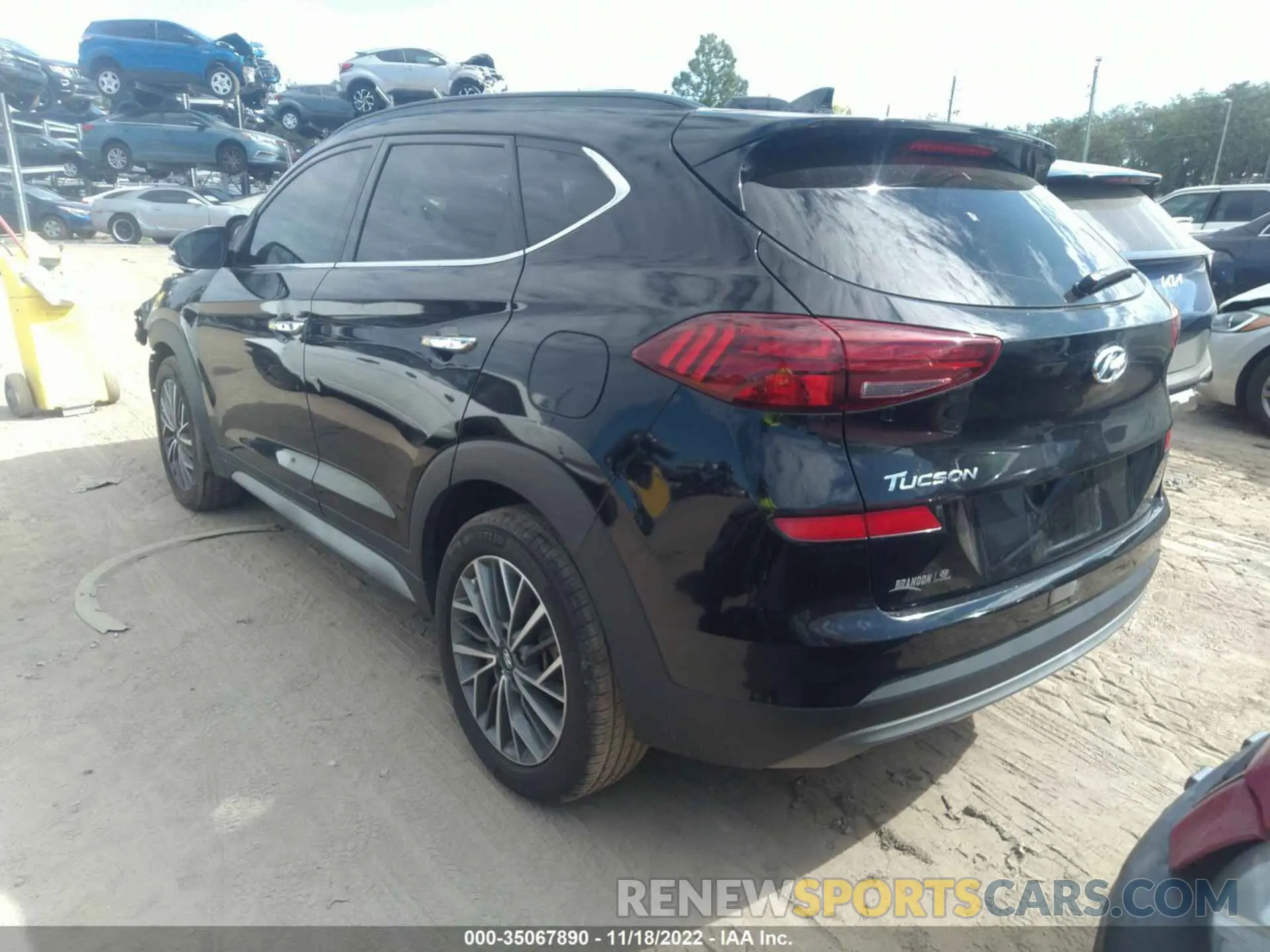3 Photograph of a damaged car KM8J33ALXMU380755 HYUNDAI TUCSON 2021