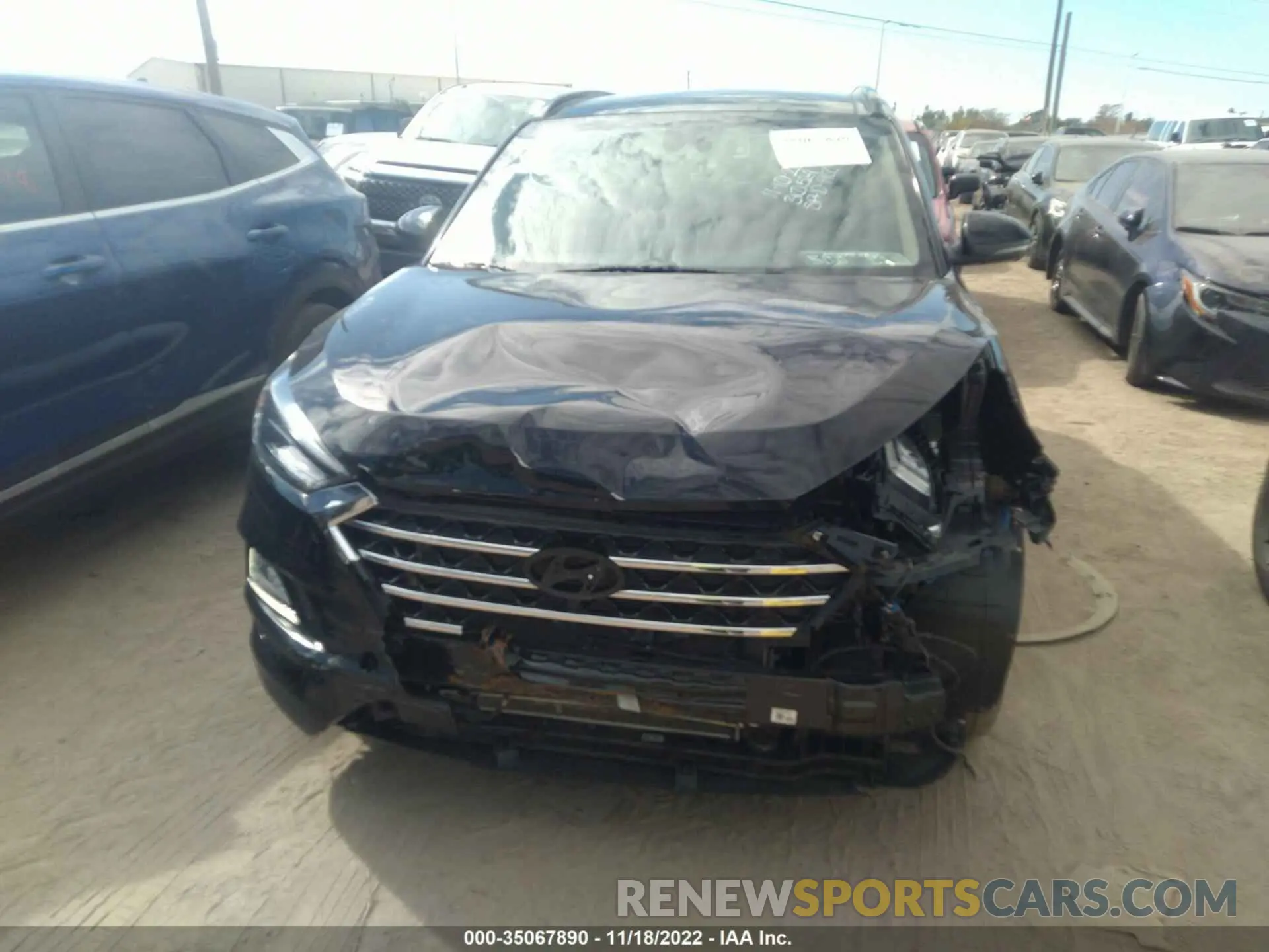 6 Photograph of a damaged car KM8J33ALXMU380755 HYUNDAI TUCSON 2021