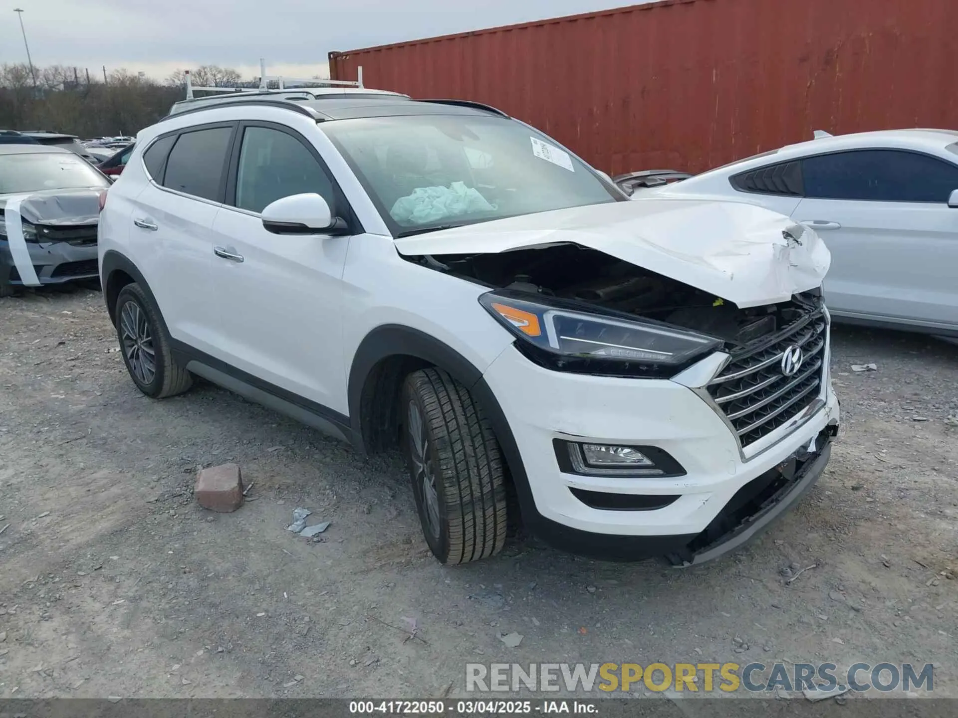 1 Photograph of a damaged car KM8J33ALXMU385020 HYUNDAI TUCSON 2021