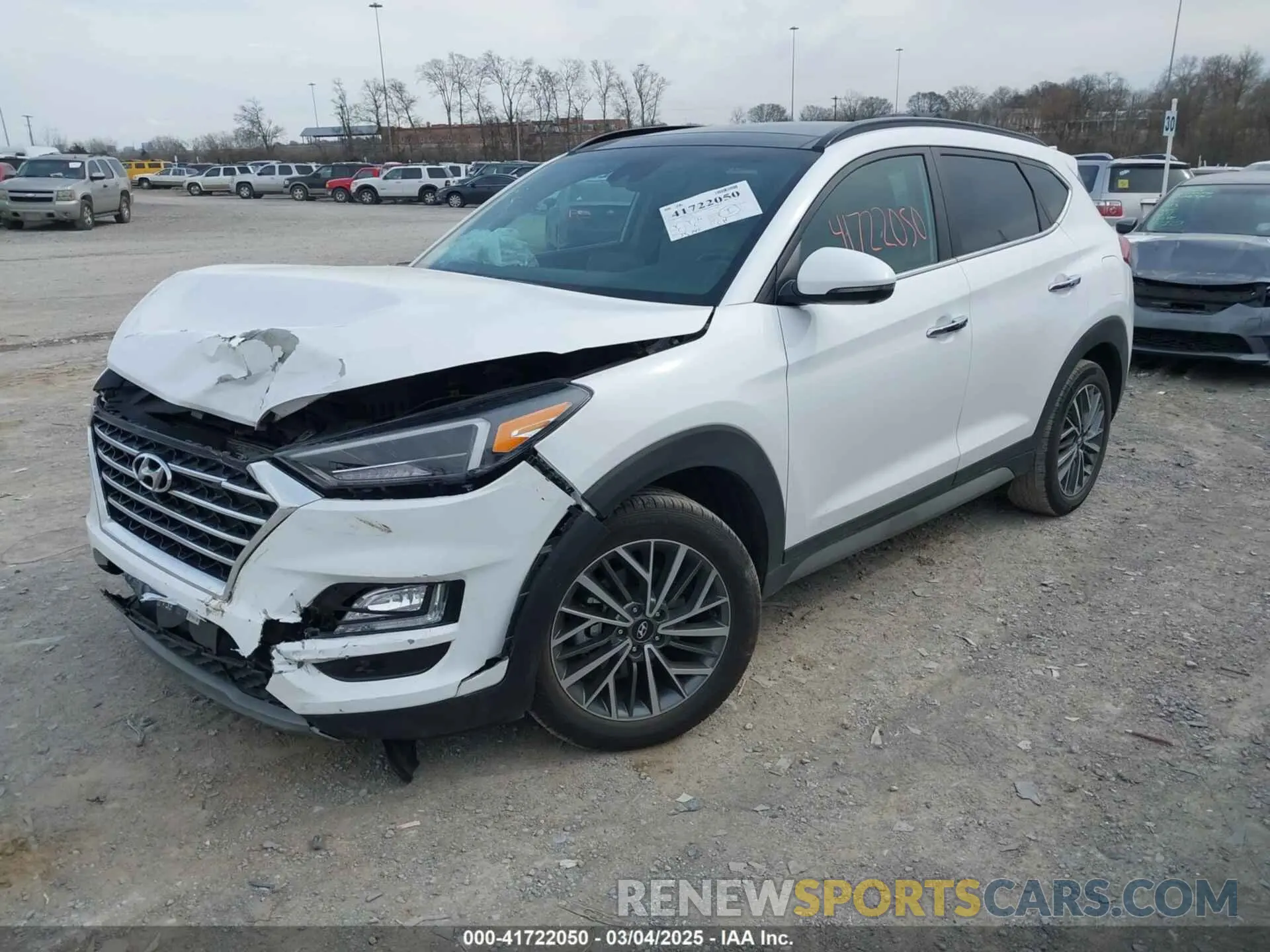 2 Photograph of a damaged car KM8J33ALXMU385020 HYUNDAI TUCSON 2021