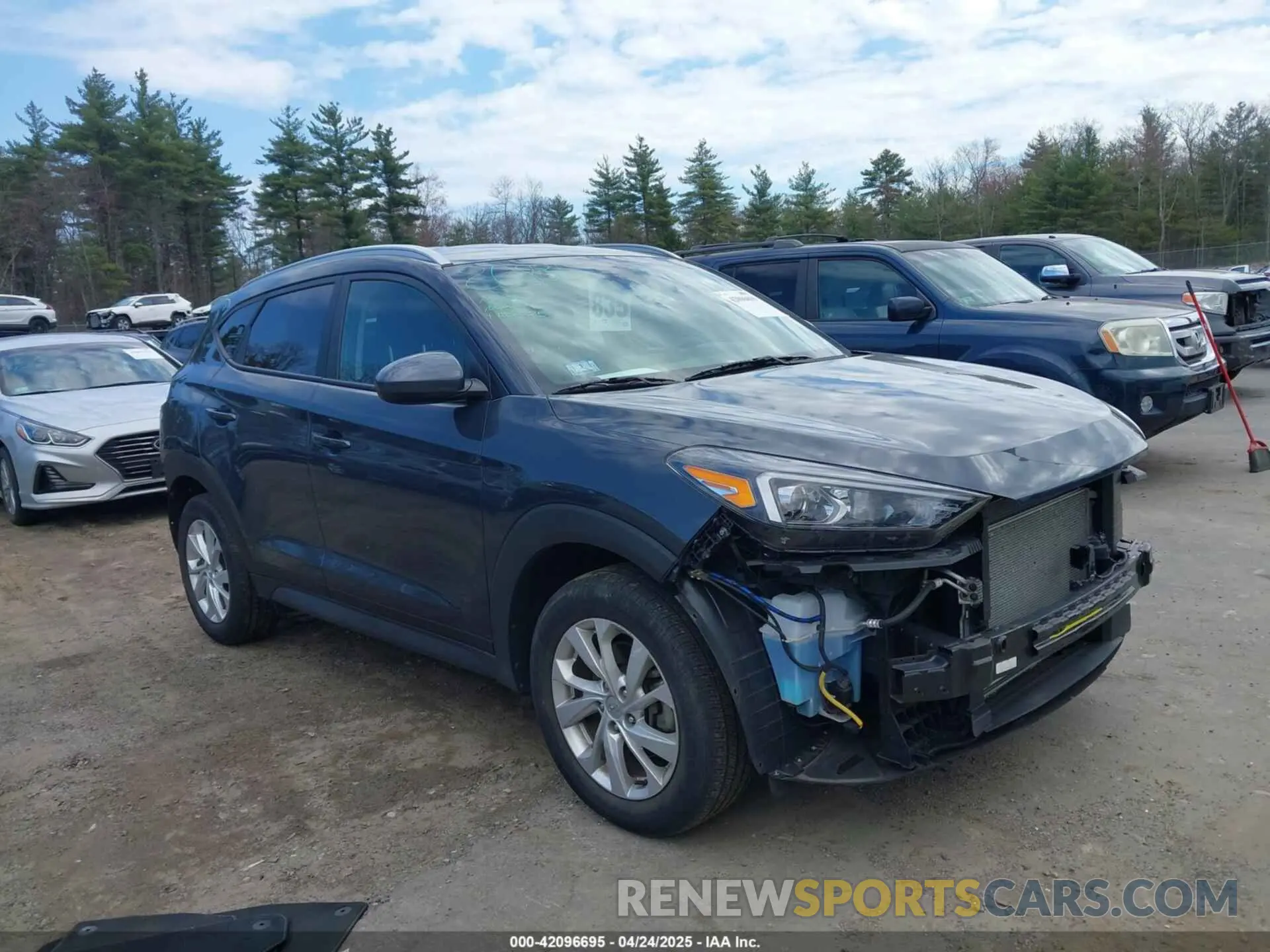 1 Photograph of a damaged car KM8J3CA41MU367997 HYUNDAI TUCSON 2021