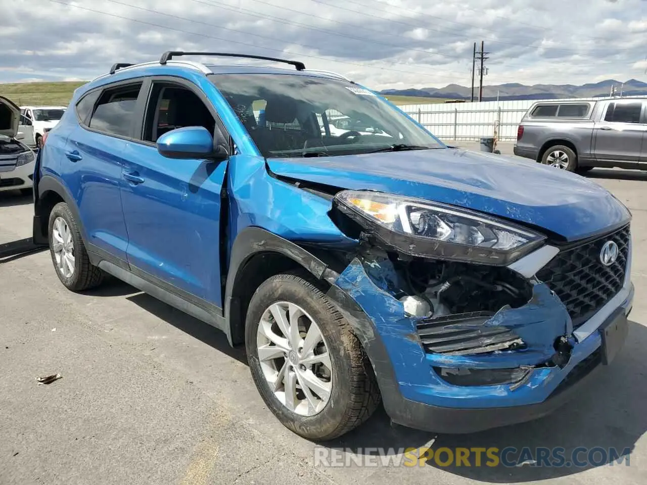 4 Photograph of a damaged car KM8J3CA44MU323251 HYUNDAI TUCSON 2021