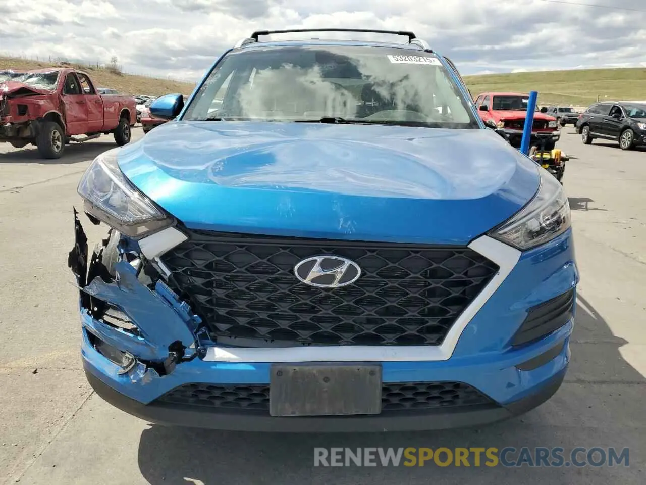 5 Photograph of a damaged car KM8J3CA44MU323251 HYUNDAI TUCSON 2021
