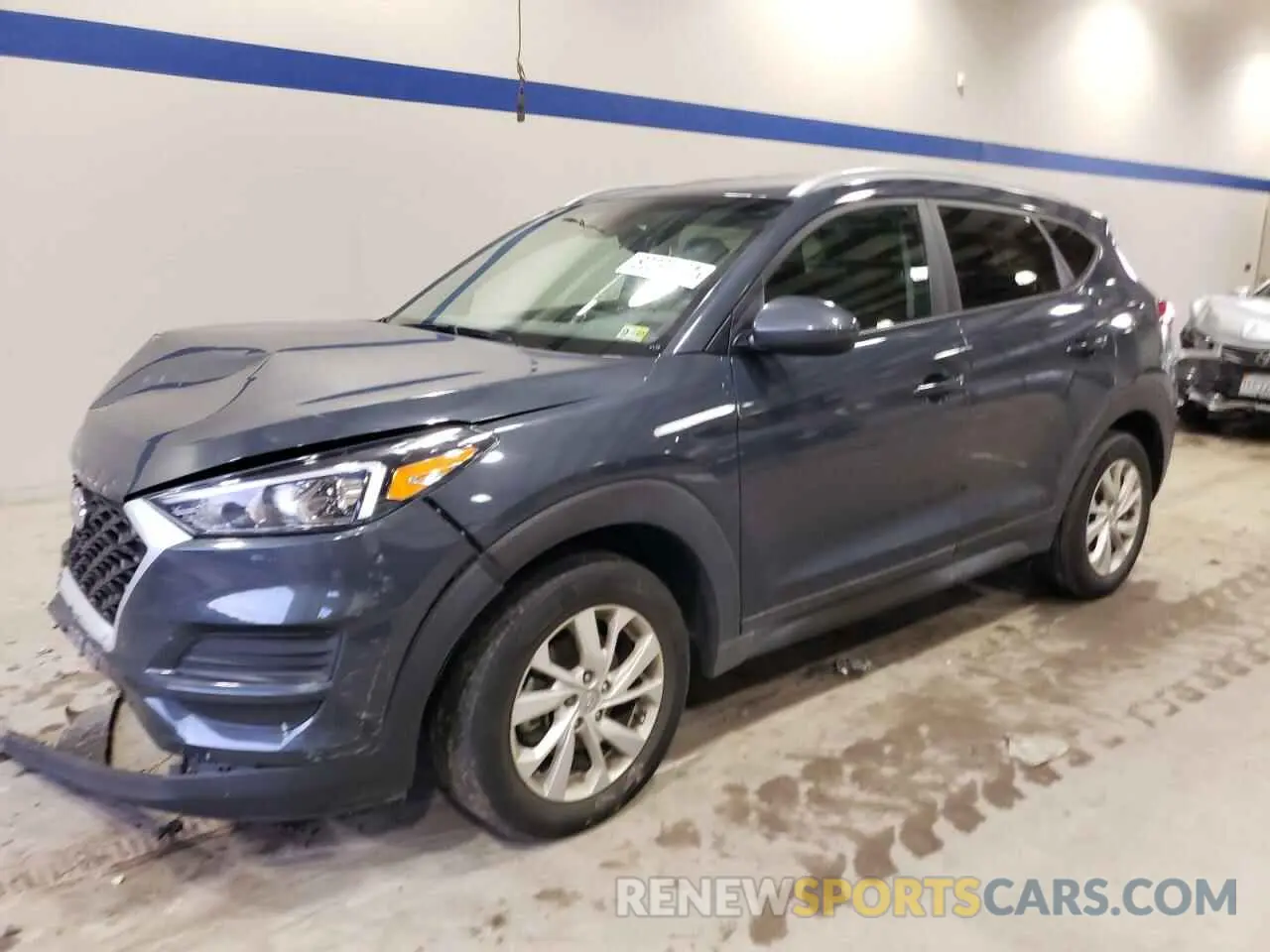 1 Photograph of a damaged car KM8J3CA44MU324741 HYUNDAI TUCSON 2021