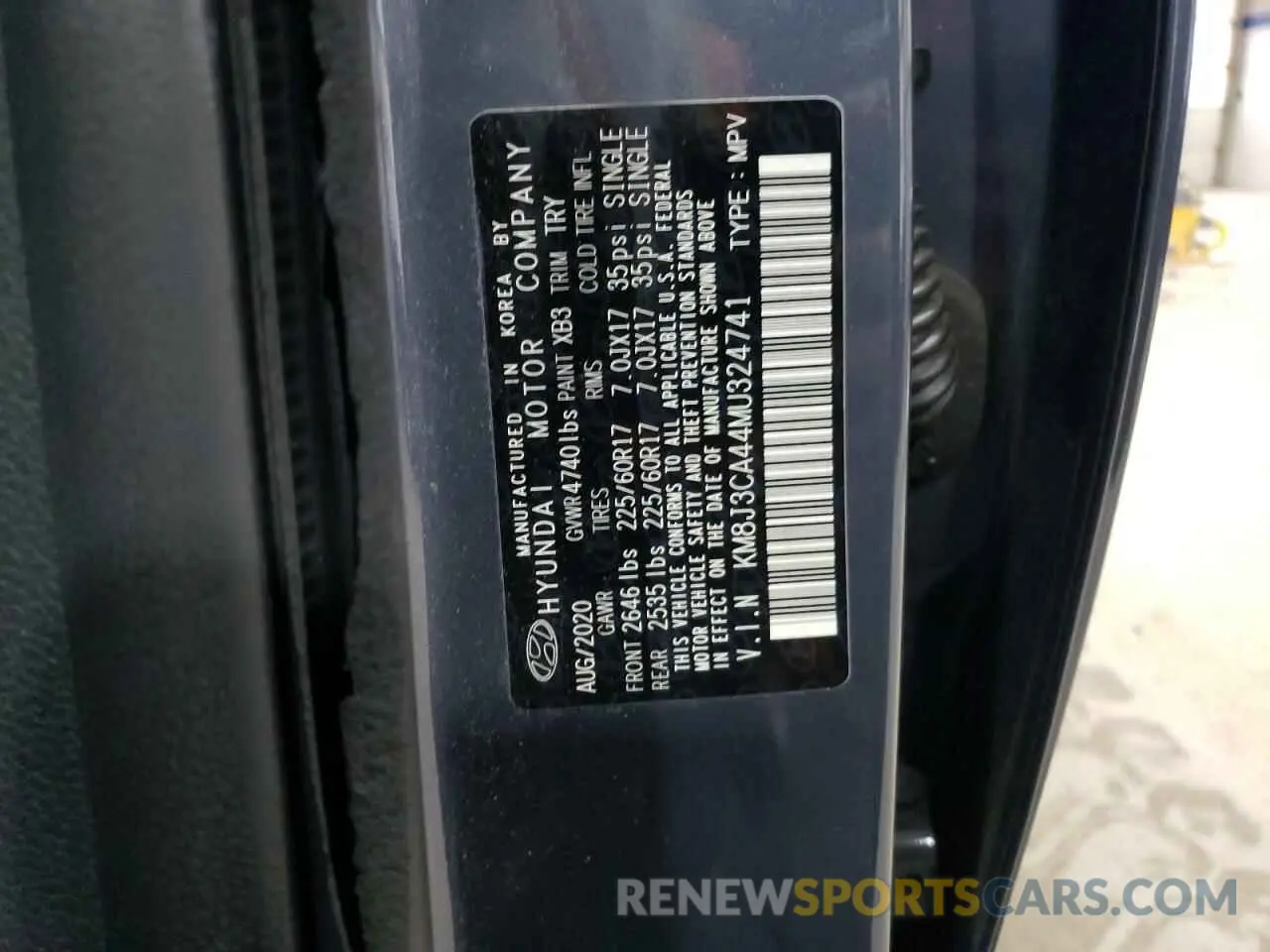 13 Photograph of a damaged car KM8J3CA44MU324741 HYUNDAI TUCSON 2021
