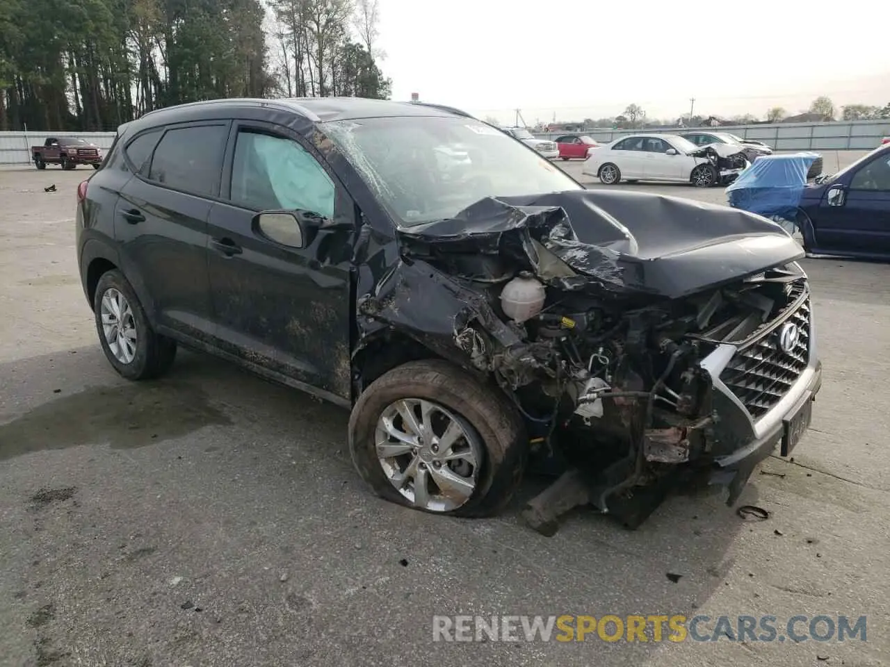 4 Photograph of a damaged car KM8J3CA44MU366813 HYUNDAI TUCSON 2021