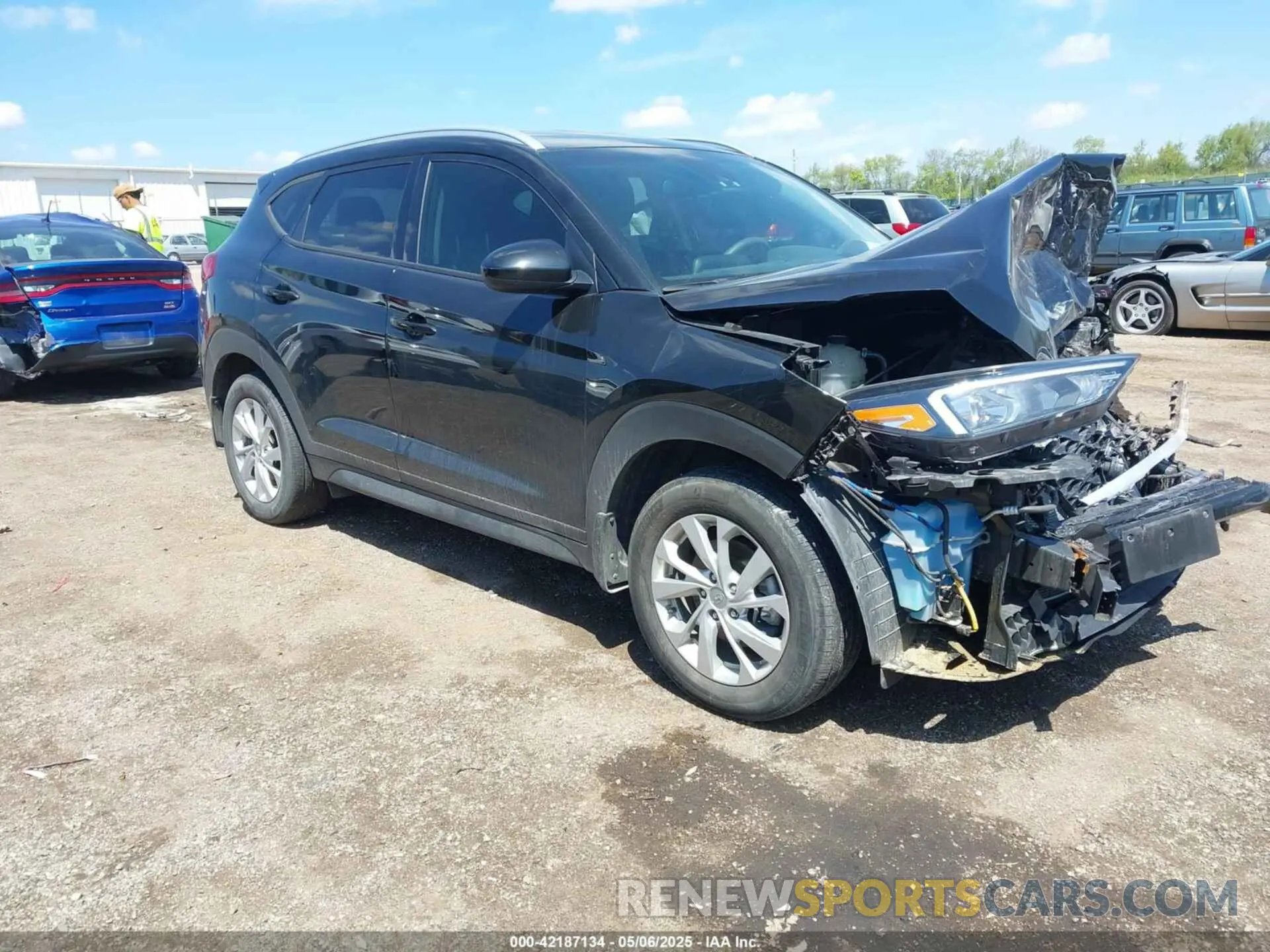 1 Photograph of a damaged car KM8J3CA46MU299602 HYUNDAI TUCSON 2021