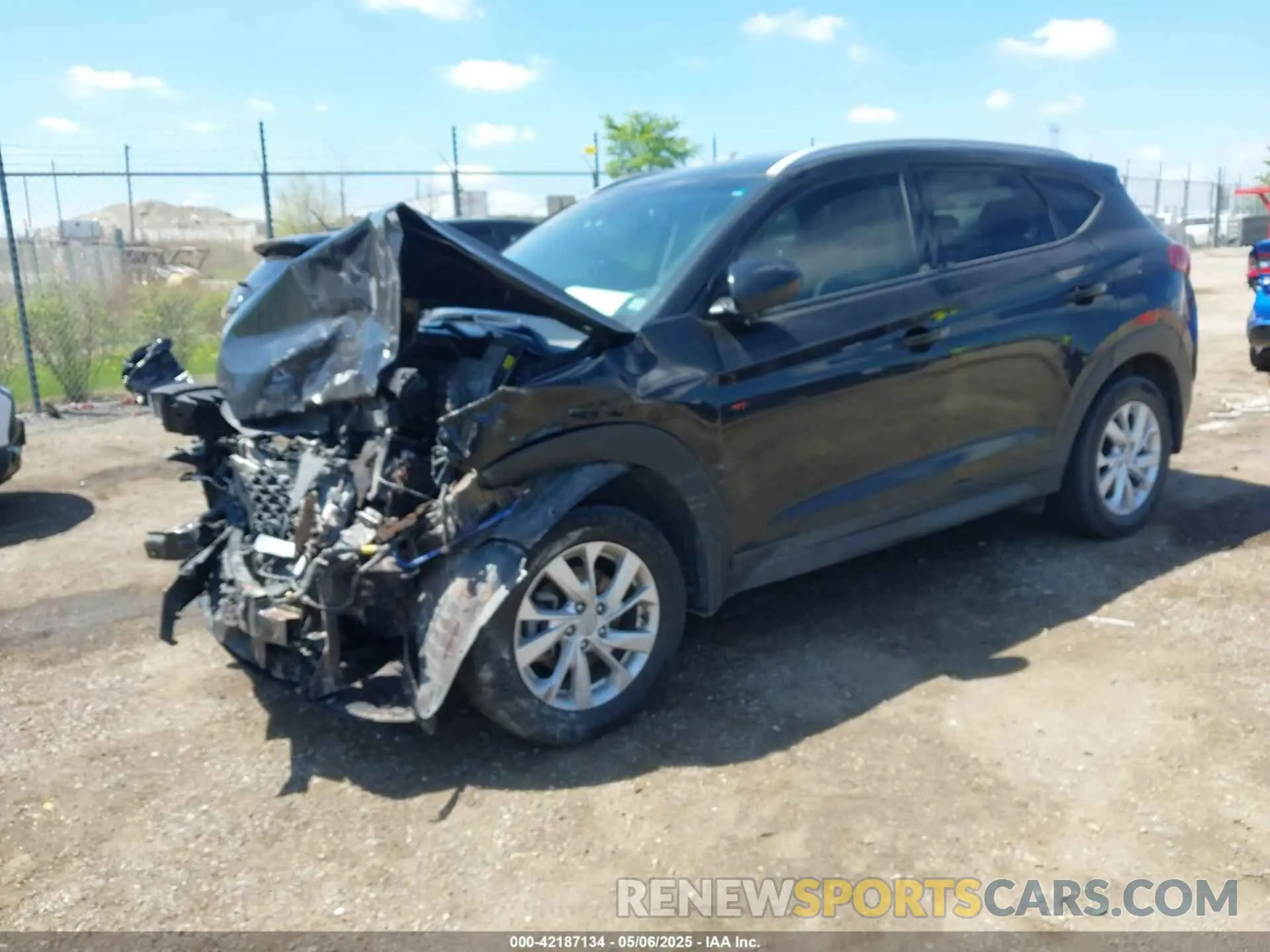 2 Photograph of a damaged car KM8J3CA46MU299602 HYUNDAI TUCSON 2021