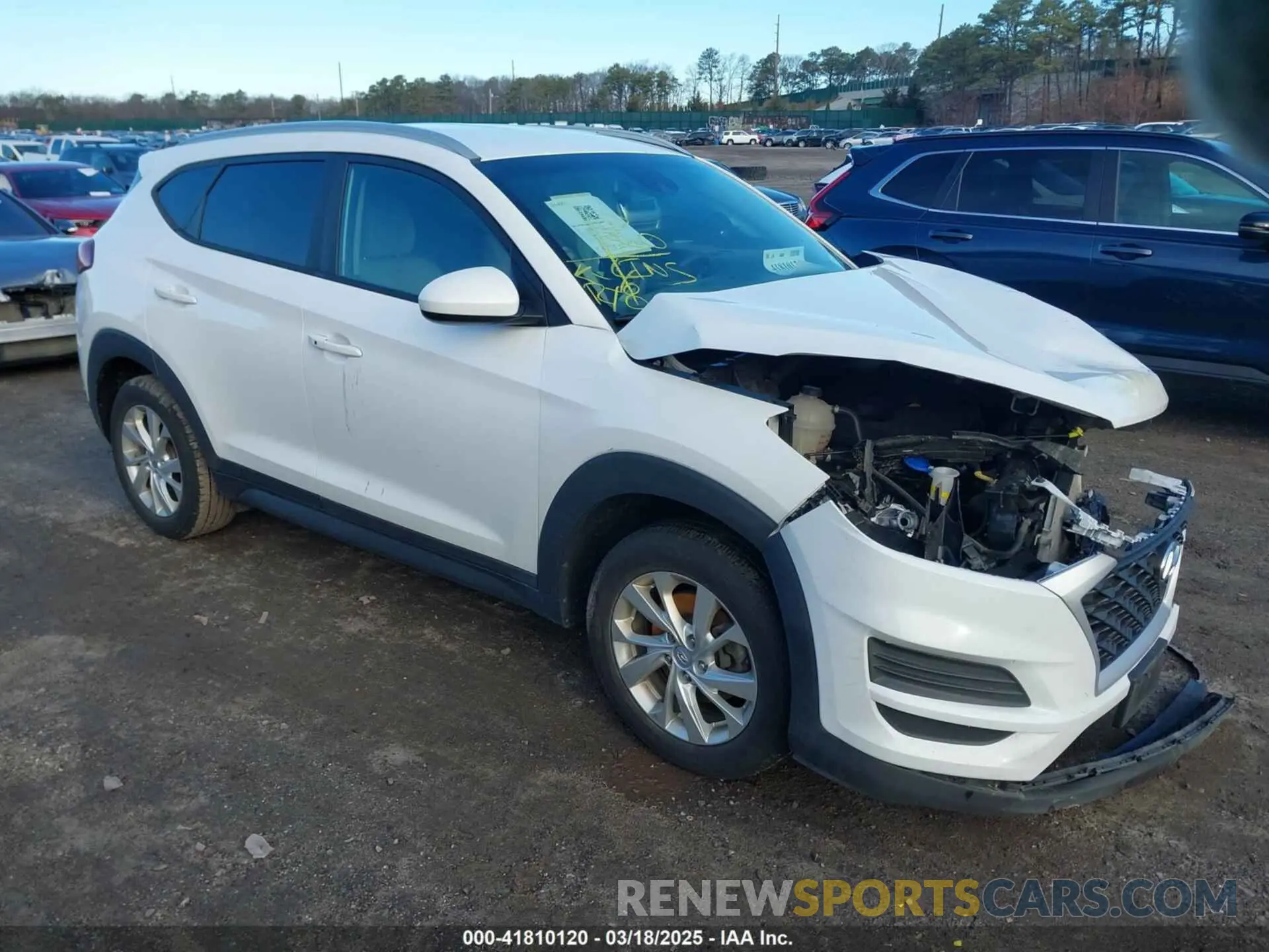 1 Photograph of a damaged car KM8J3CA46MU387064 HYUNDAI TUCSON 2021
