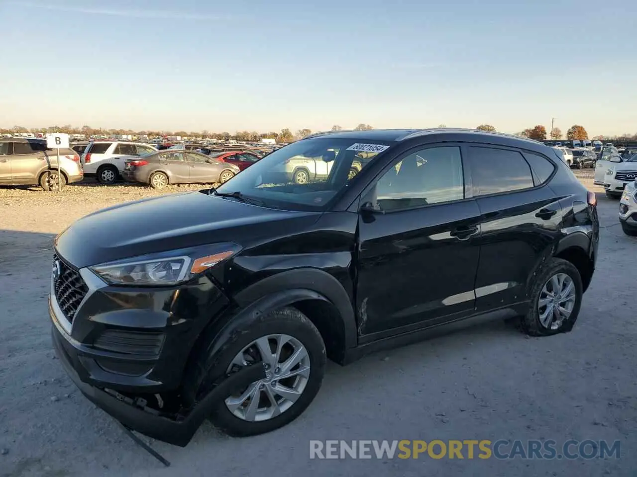 1 Photograph of a damaged car KM8J3CA48MU299682 HYUNDAI TUCSON 2021