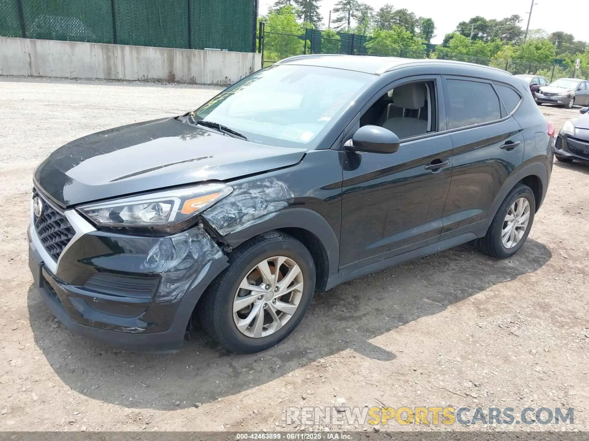 2 Photograph of a damaged car KM8J3CA48MU372002 HYUNDAI TUCSON 2021