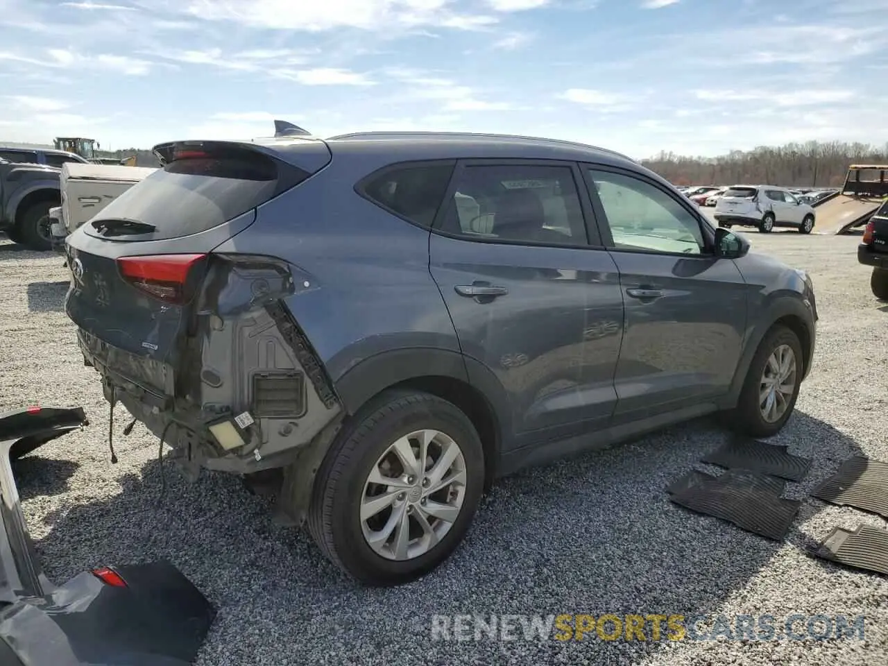 3 Photograph of a damaged car KM8J3CA48MU396980 HYUNDAI TUCSON 2021