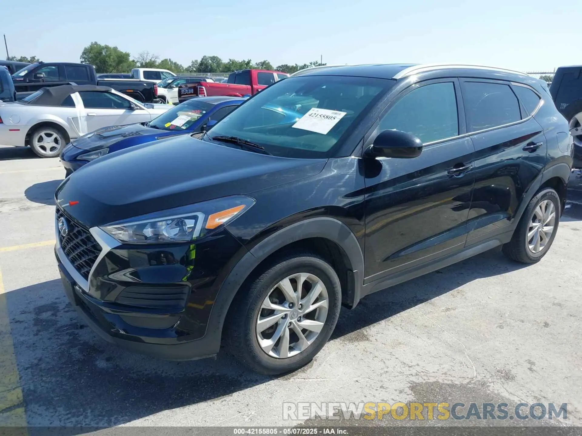 2 Photograph of a damaged car KM8J3CA49MU353474 HYUNDAI TUCSON 2021