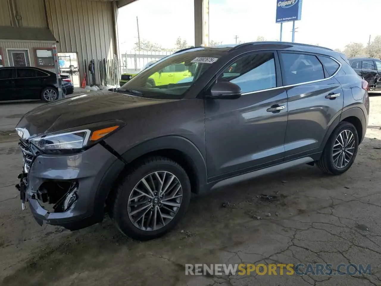 1 Photograph of a damaged car KM8J3CAL0MU367528 HYUNDAI TUCSON 2021