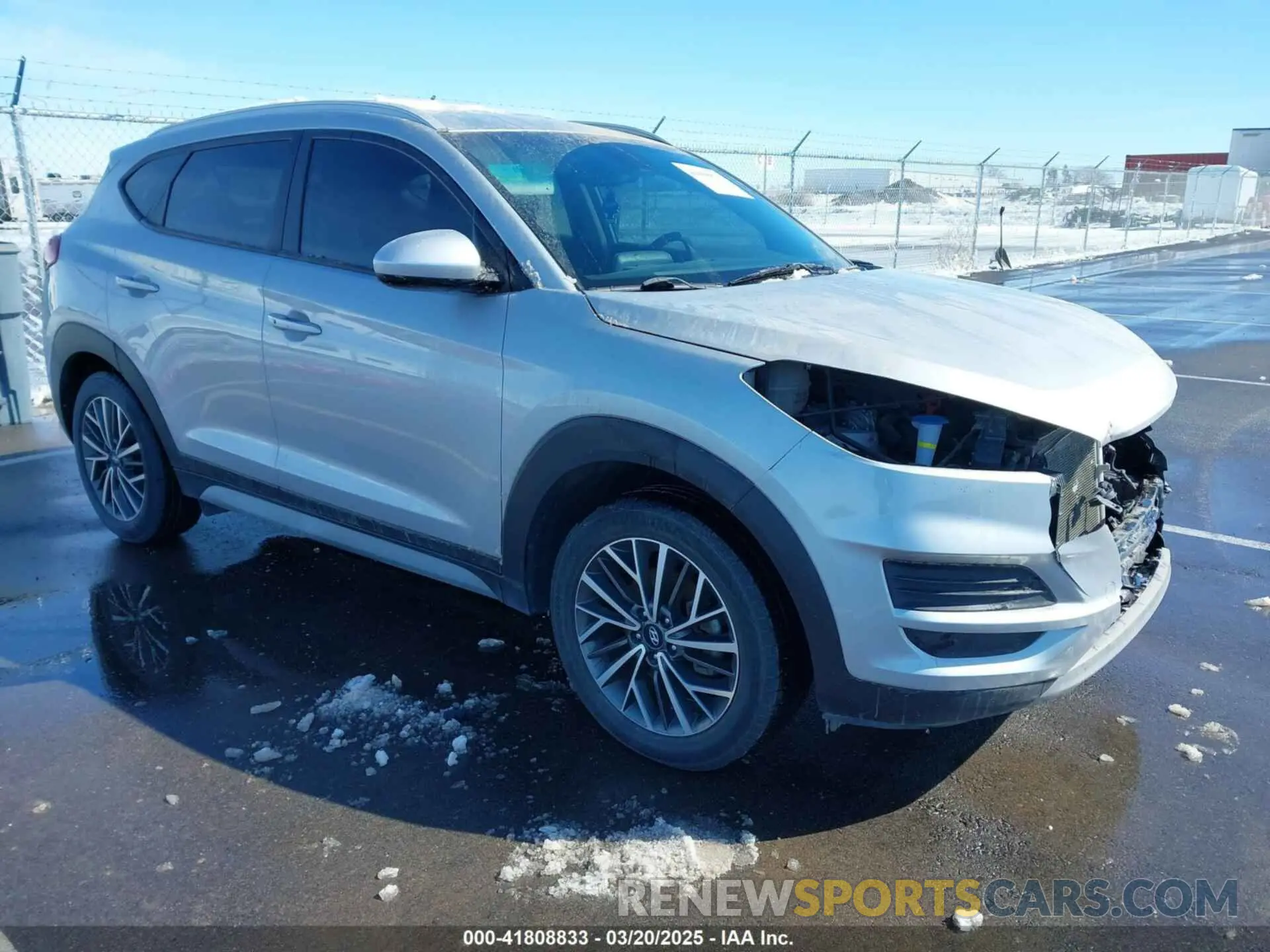 1 Photograph of a damaged car KM8J3CAL0MU377122 HYUNDAI TUCSON 2021