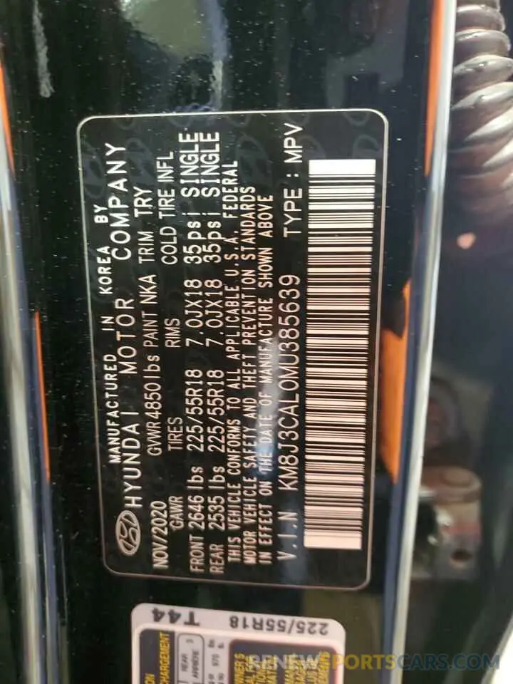 14 Photograph of a damaged car KM8J3CAL0MU385639 HYUNDAI TUCSON 2021