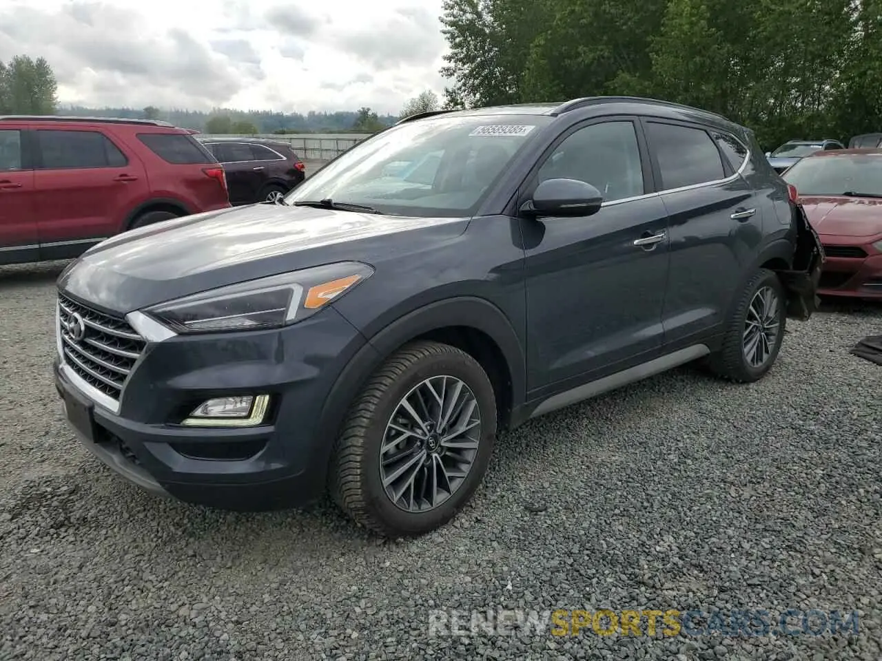 1 Photograph of a damaged car KM8J3CAL1MU386766 HYUNDAI TUCSON 2021