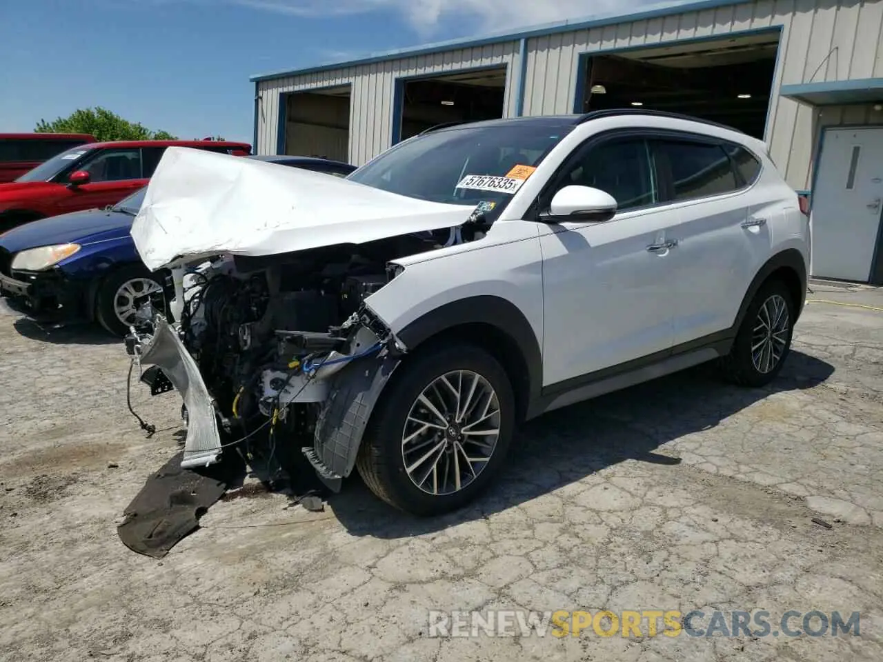 1 Photograph of a damaged car KM8J3CAL1MU390736 HYUNDAI TUCSON 2021