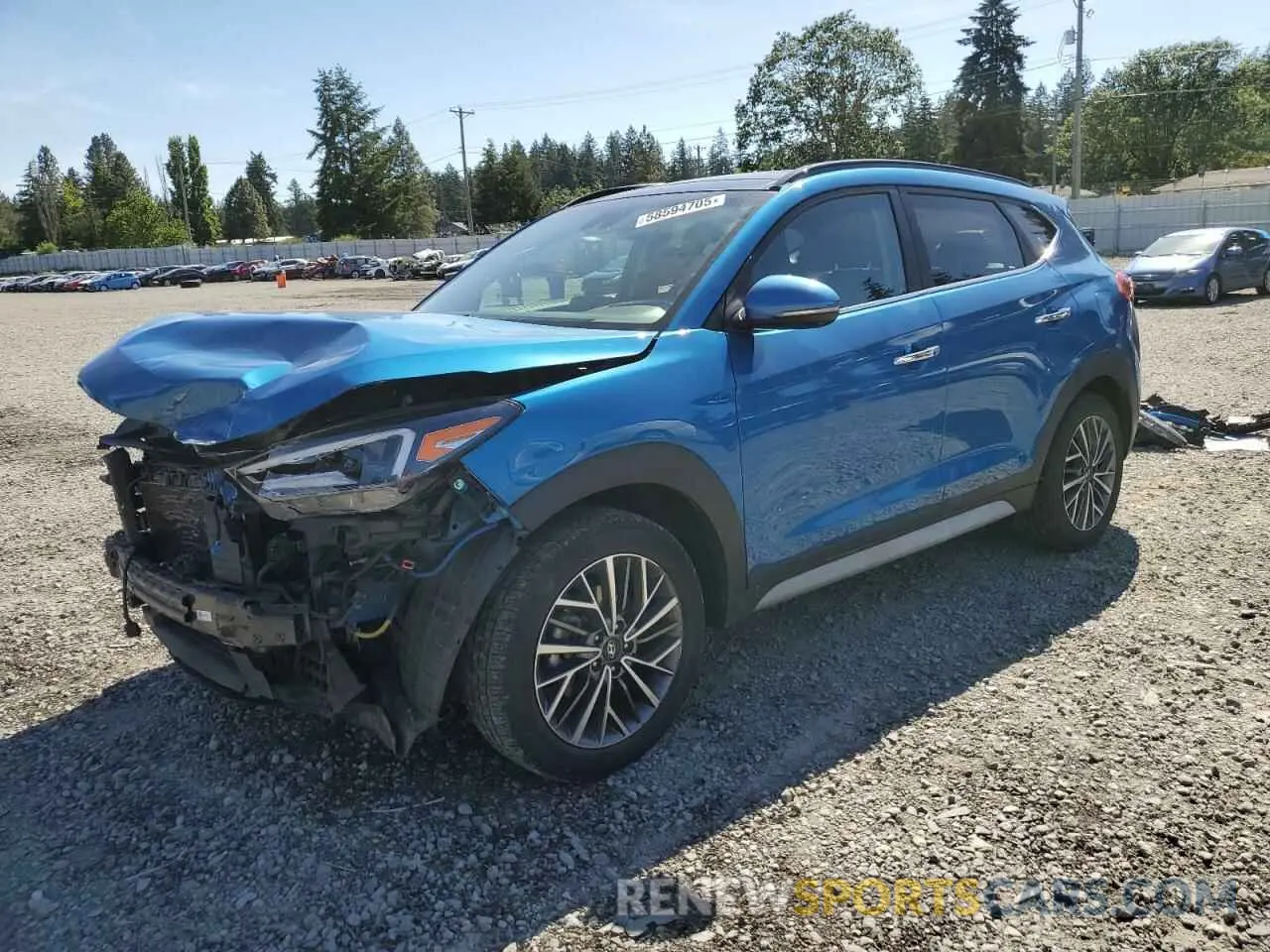 1 Photograph of a damaged car KM8J3CAL2MU307413 HYUNDAI TUCSON 2021