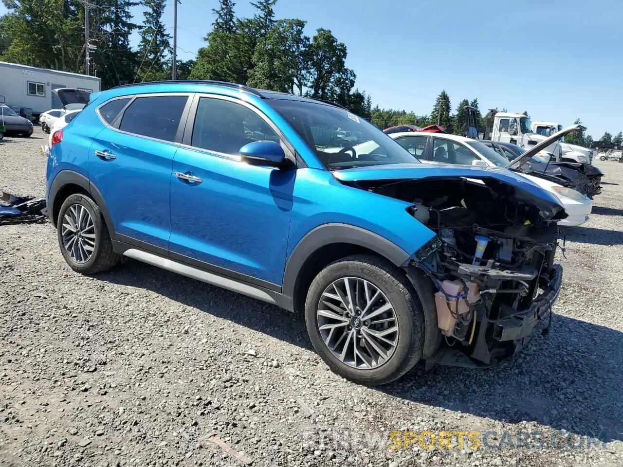 4 Photograph of a damaged car KM8J3CAL2MU307413 HYUNDAI TUCSON 2021