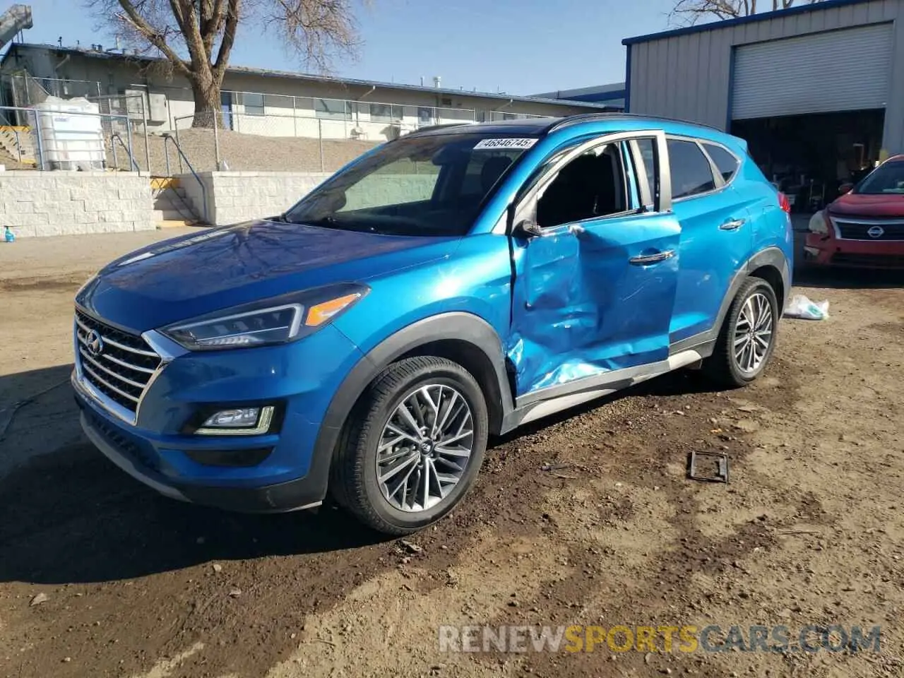 1 Photograph of a damaged car KM8J3CAL4MU283082 HYUNDAI TUCSON 2021
