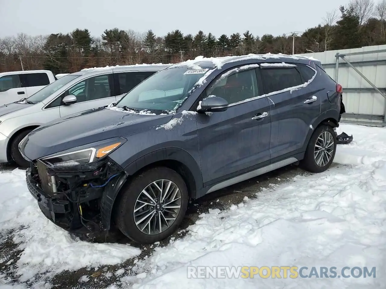 1 Photograph of a damaged car KM8J3CAL5MU311424 HYUNDAI TUCSON 2021