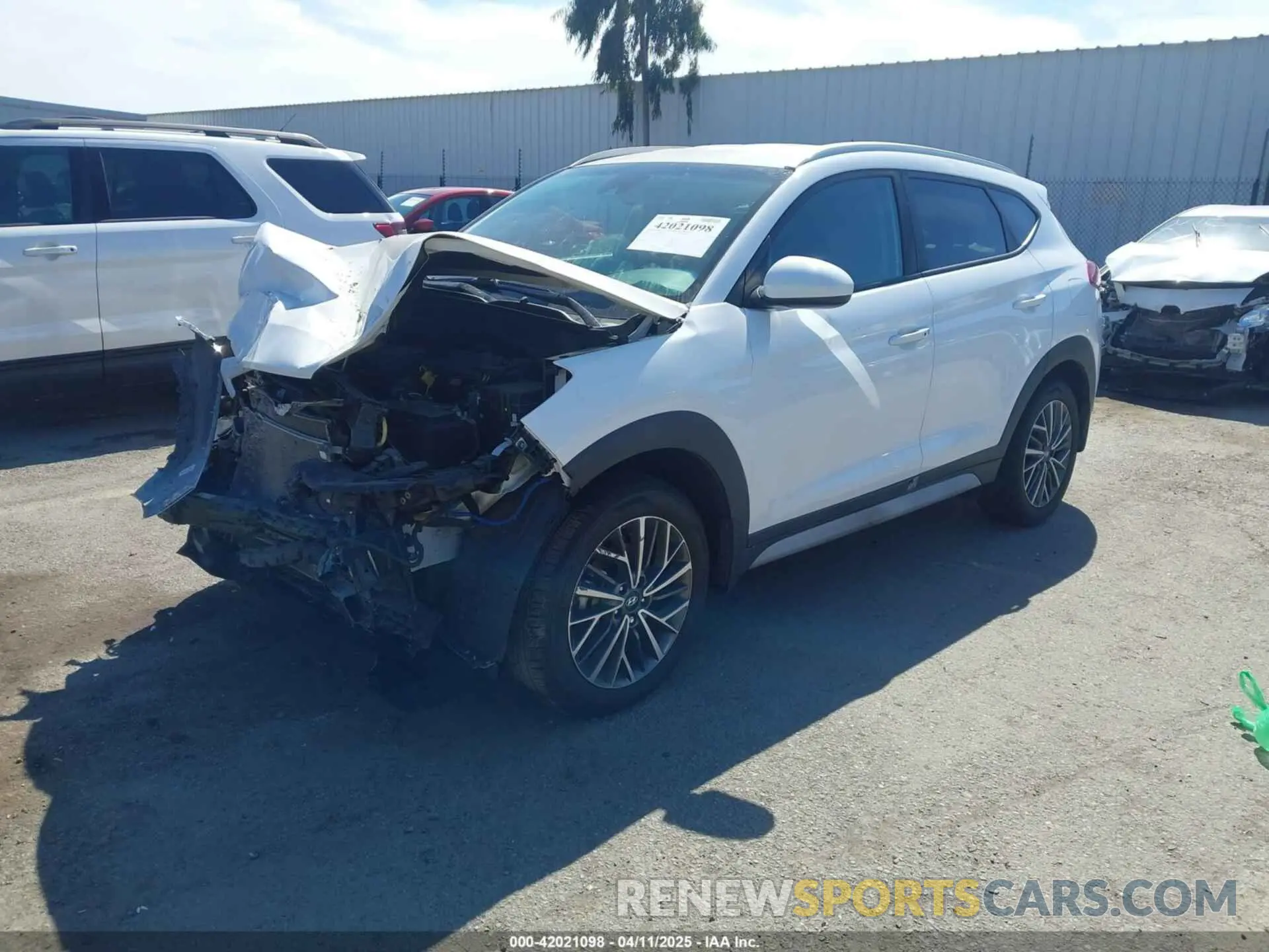2 Photograph of a damaged car KM8J3CAL5MU342589 HYUNDAI TUCSON 2021