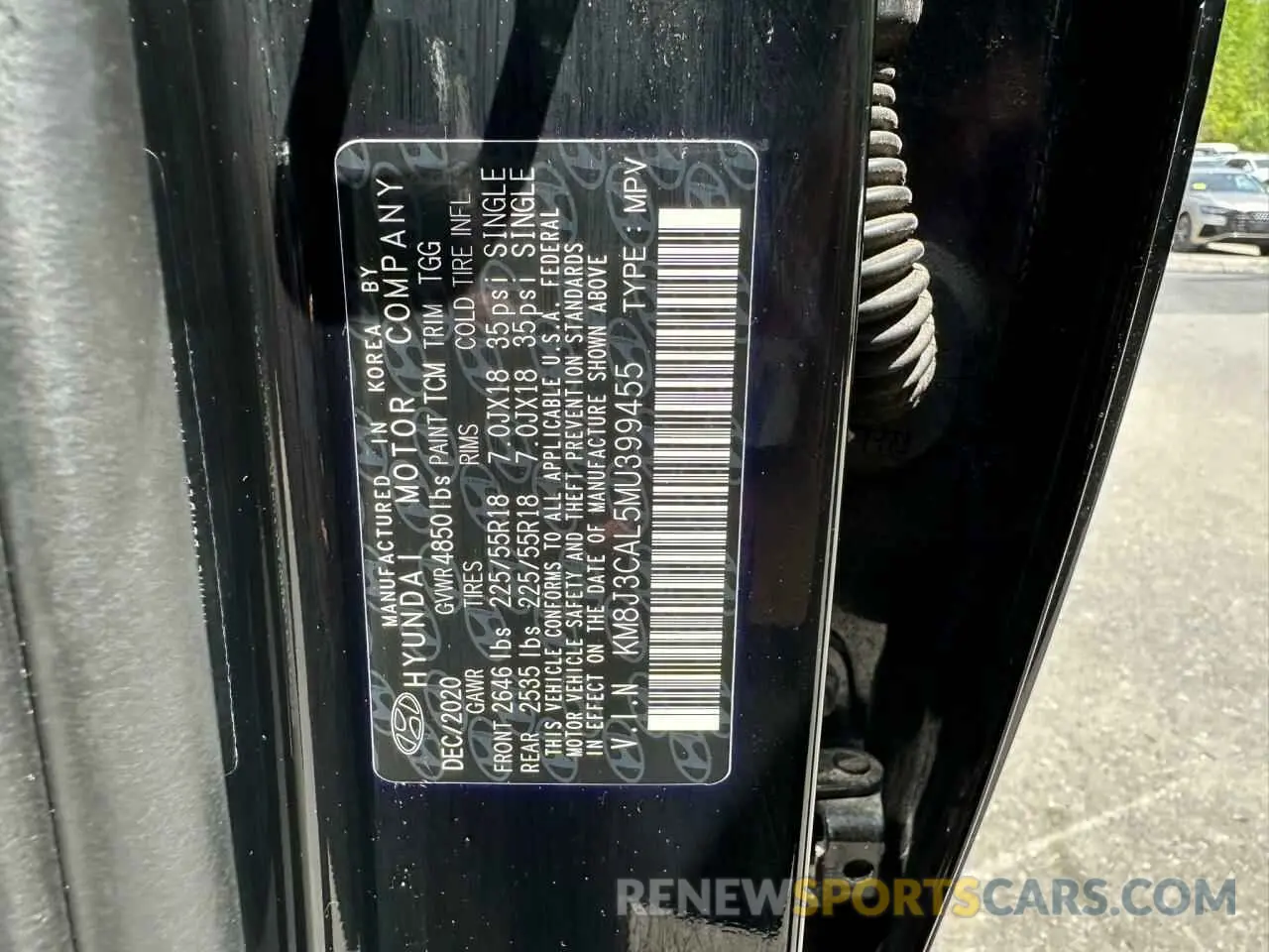 10 Photograph of a damaged car KM8J3CAL5MU399455 HYUNDAI TUCSON 2021