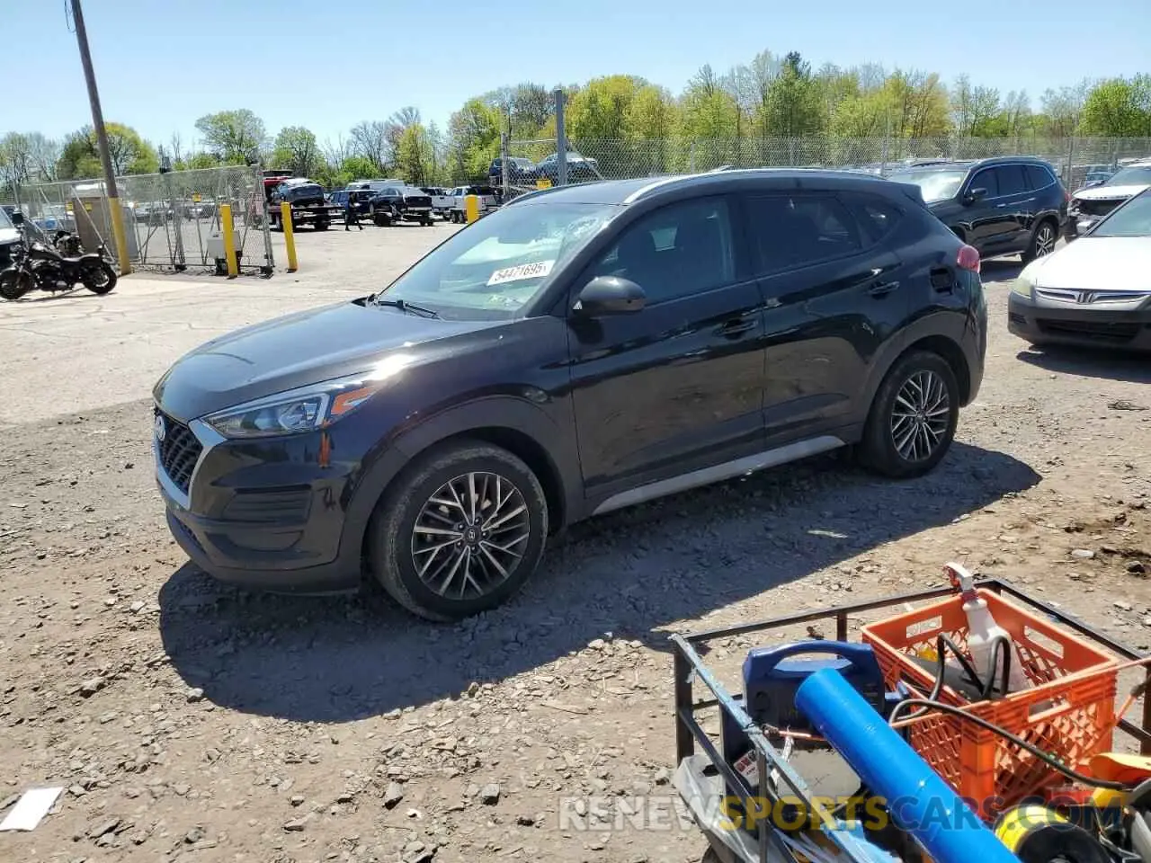 1 Photograph of a damaged car KM8J3CAL6MU367579 HYUNDAI TUCSON 2021