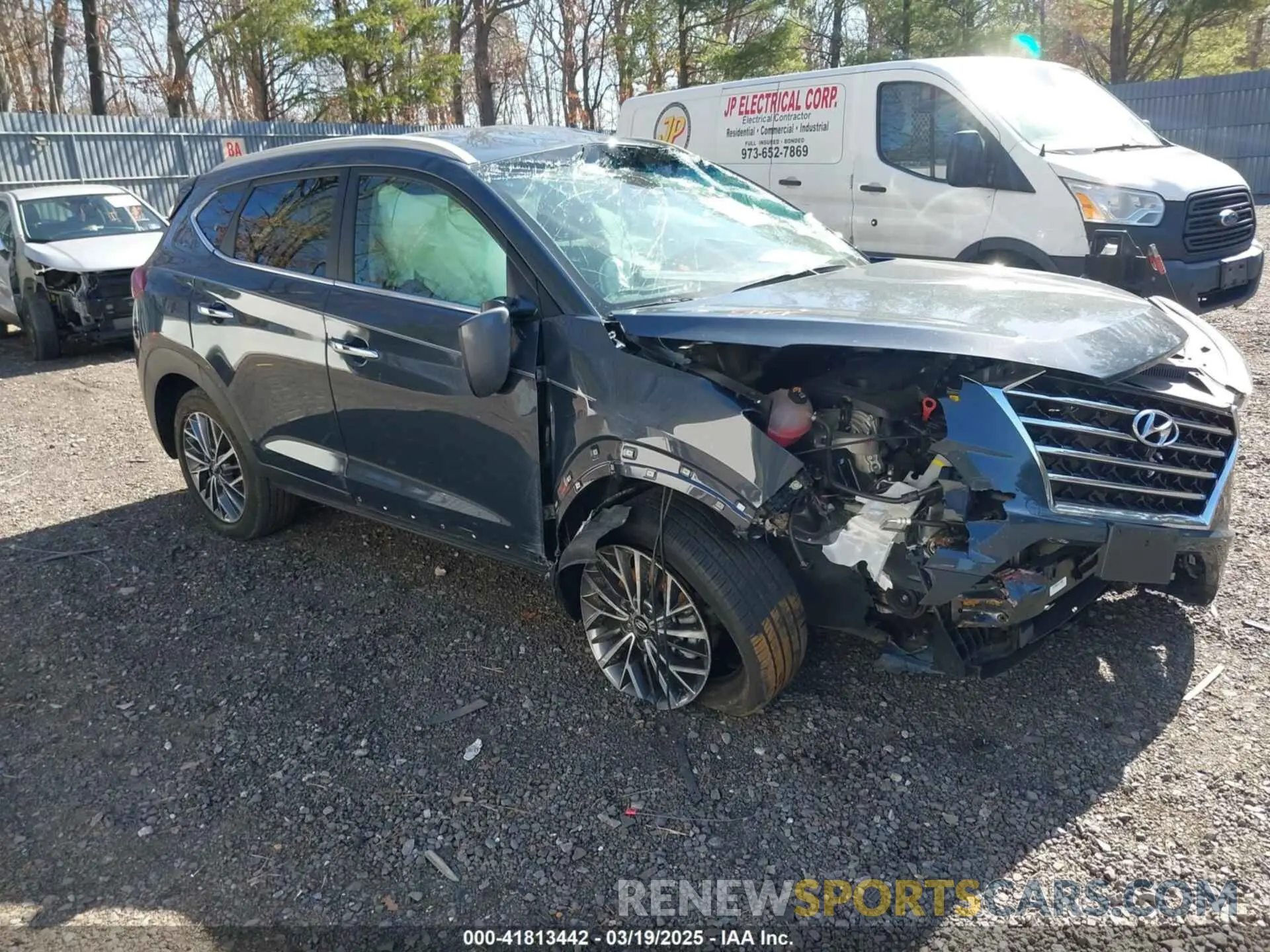 1 Photograph of a damaged car KM8J3CAL6MU379747 HYUNDAI TUCSON 2021