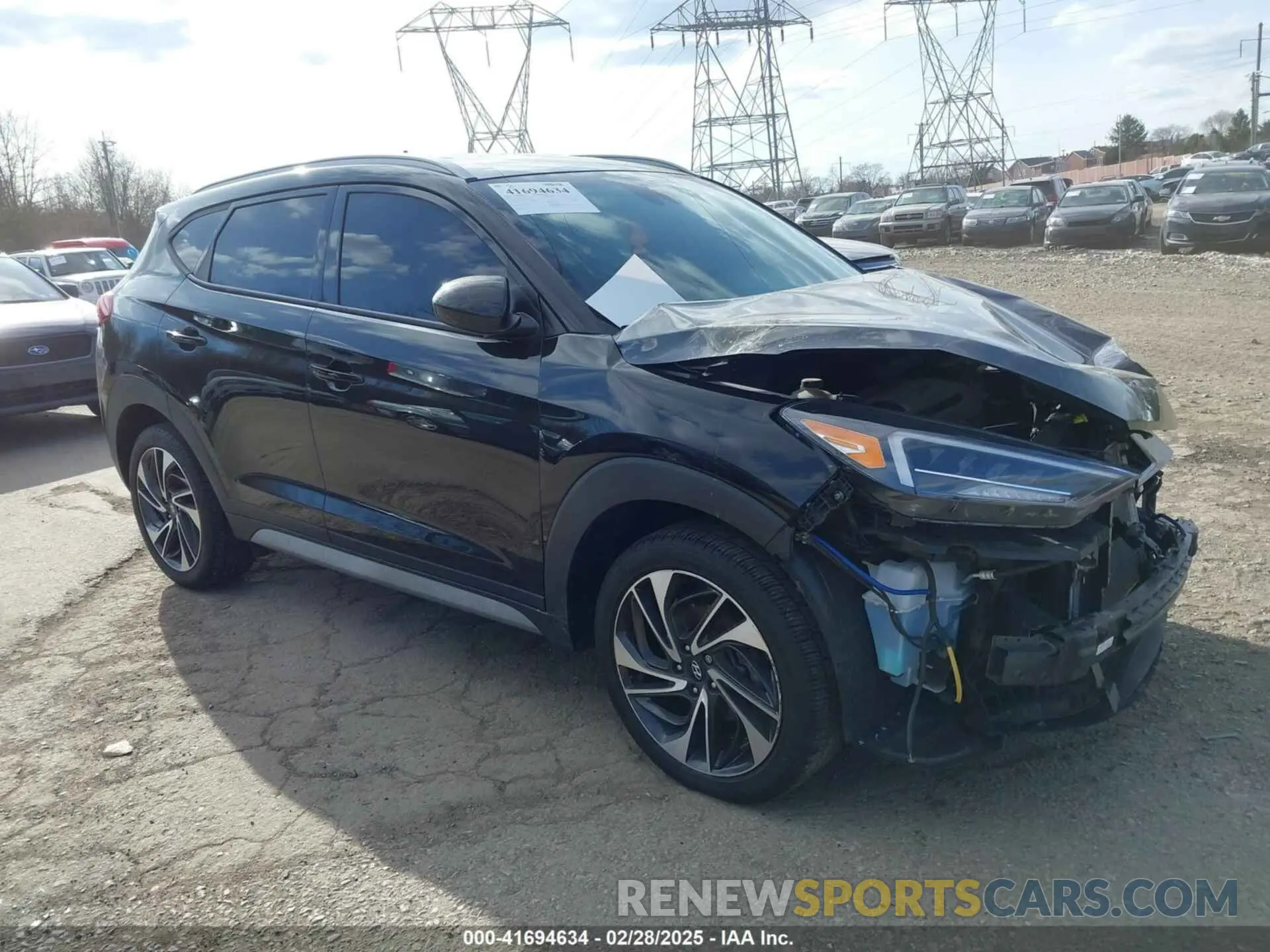 1 Photograph of a damaged car KM8J3CAL6MU411855 HYUNDAI TUCSON 2021