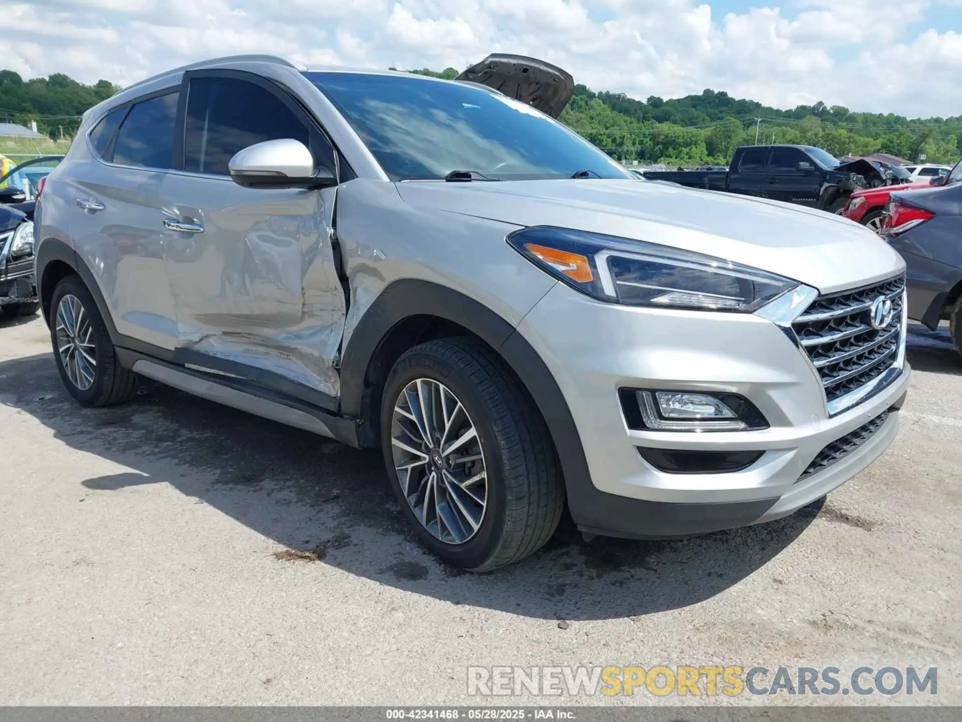 1 Photograph of a damaged car KM8J3CAL7MU373987 HYUNDAI TUCSON 2021